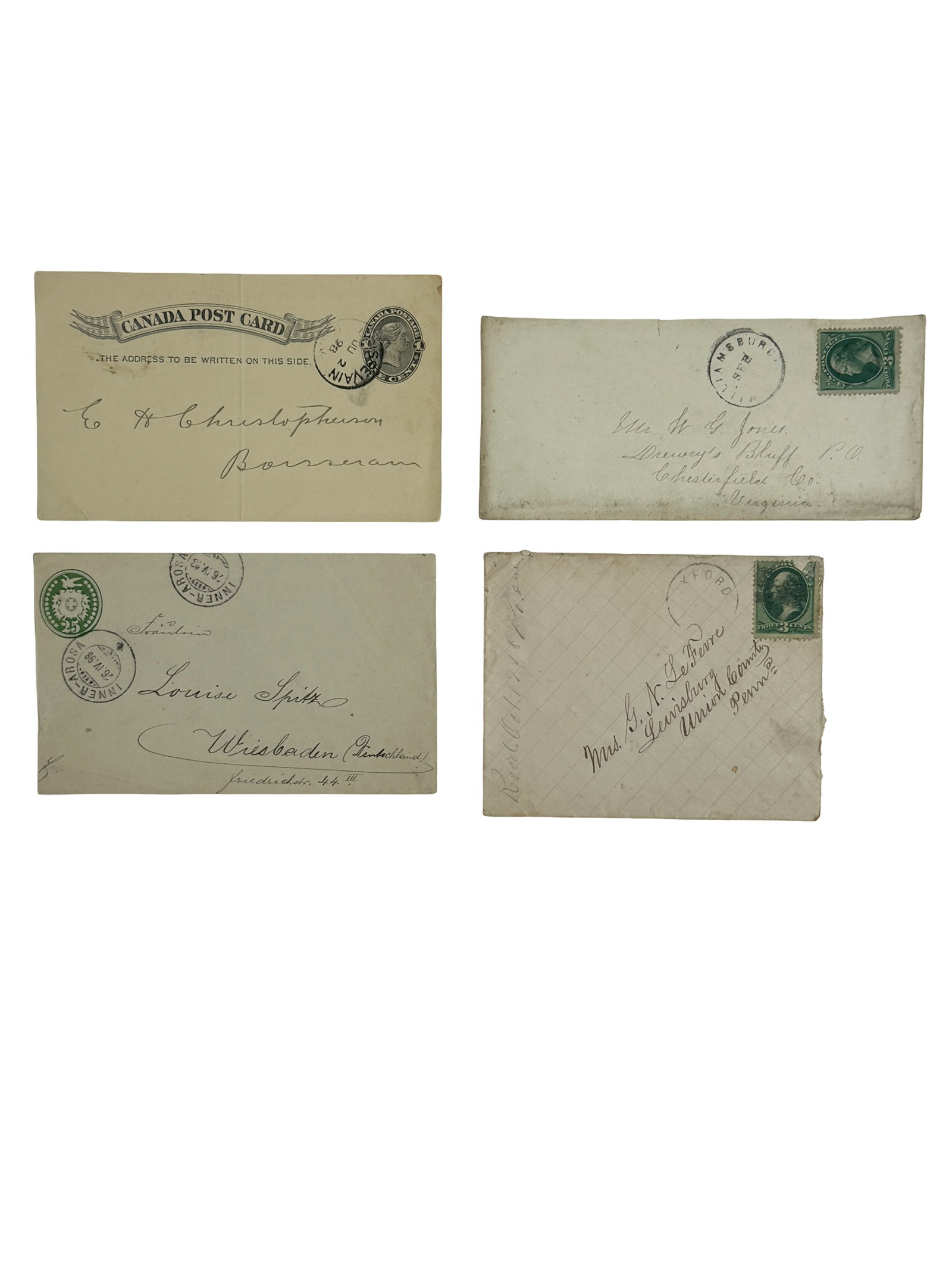 Antique Mixed International Stamp Postal Covers Collection (1 of 5)