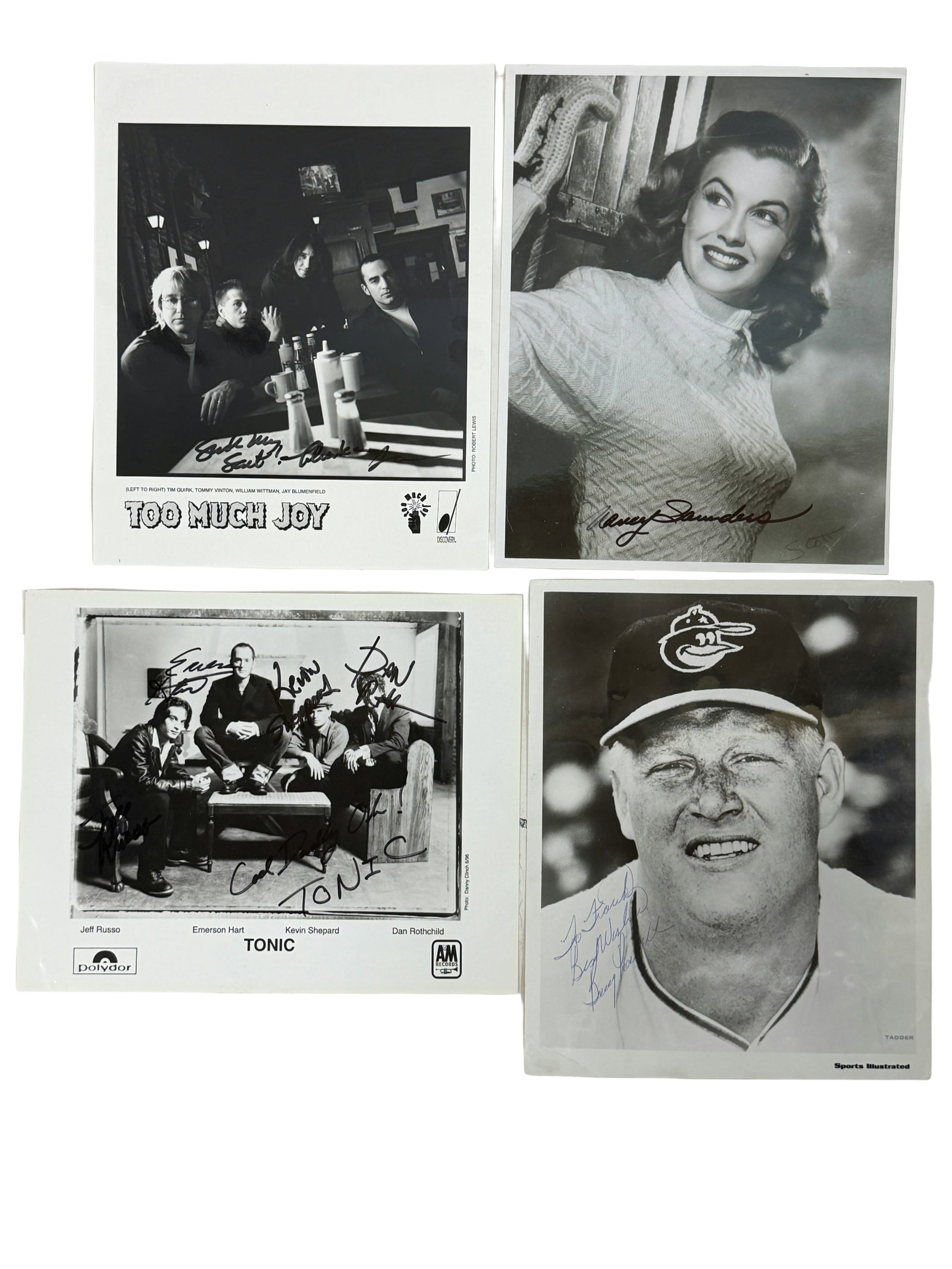 Signed Music Group Photos Much Joy Tonic Actress Nancy Saunders Baseball Player (4 total) (1 of 9)