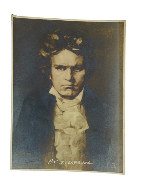 Antique Photography Silver Gelatin Ludwig van Beethoven (1 of 6)