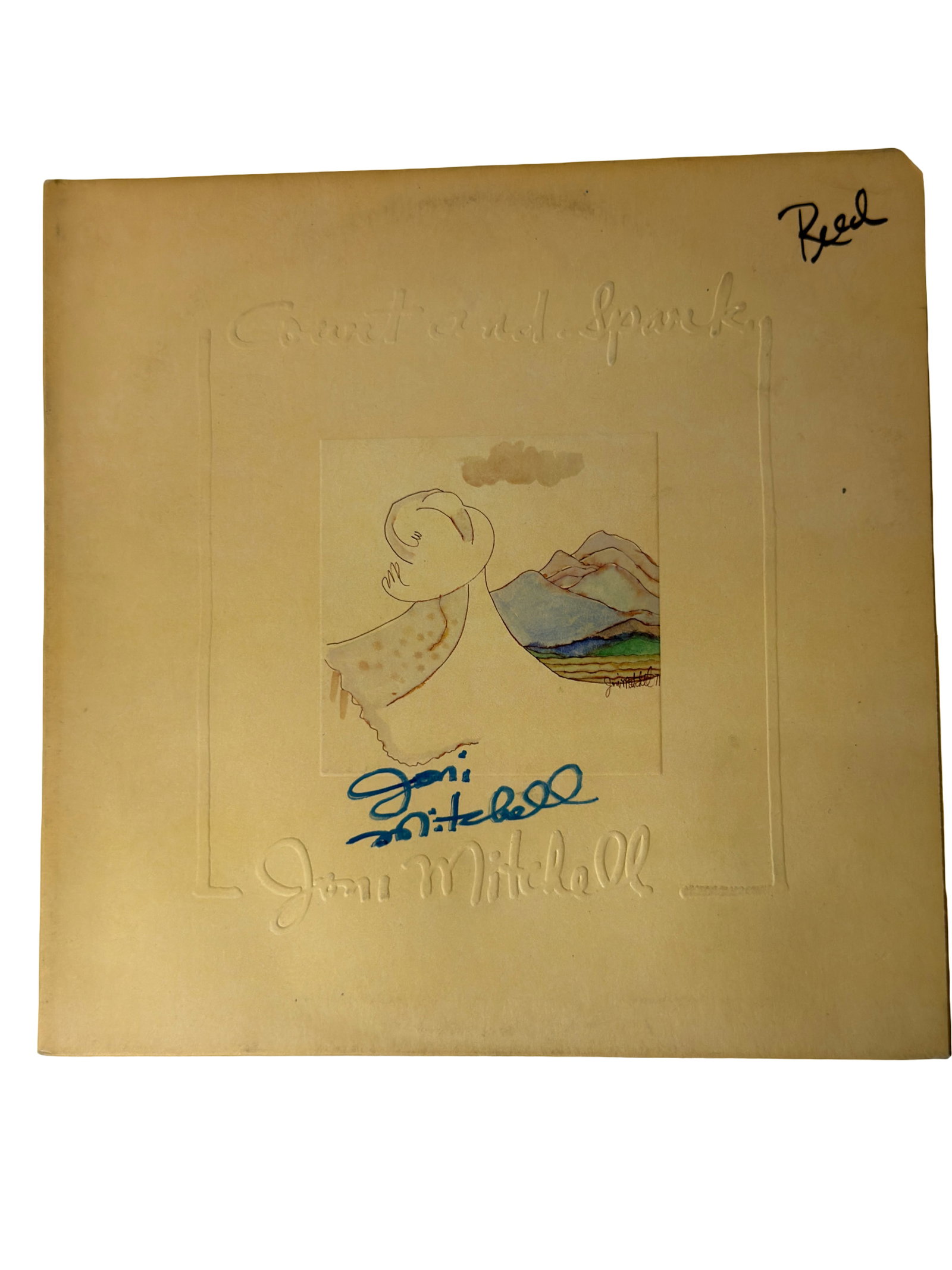 Joni Mitchell Signed Vinyl Record Cover (1 of 5)