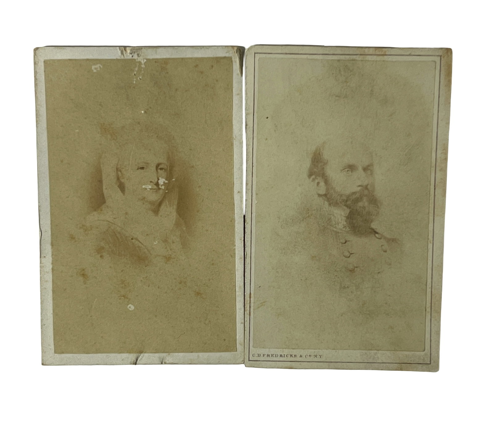 CDV Civil War Photo Military: Antique portrait photograph CDV Civil War Photo Military