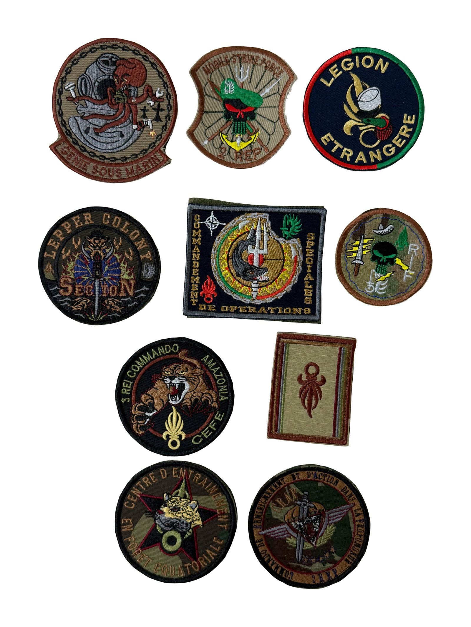 Collection of Military Embroidered Patches (1 of 3)