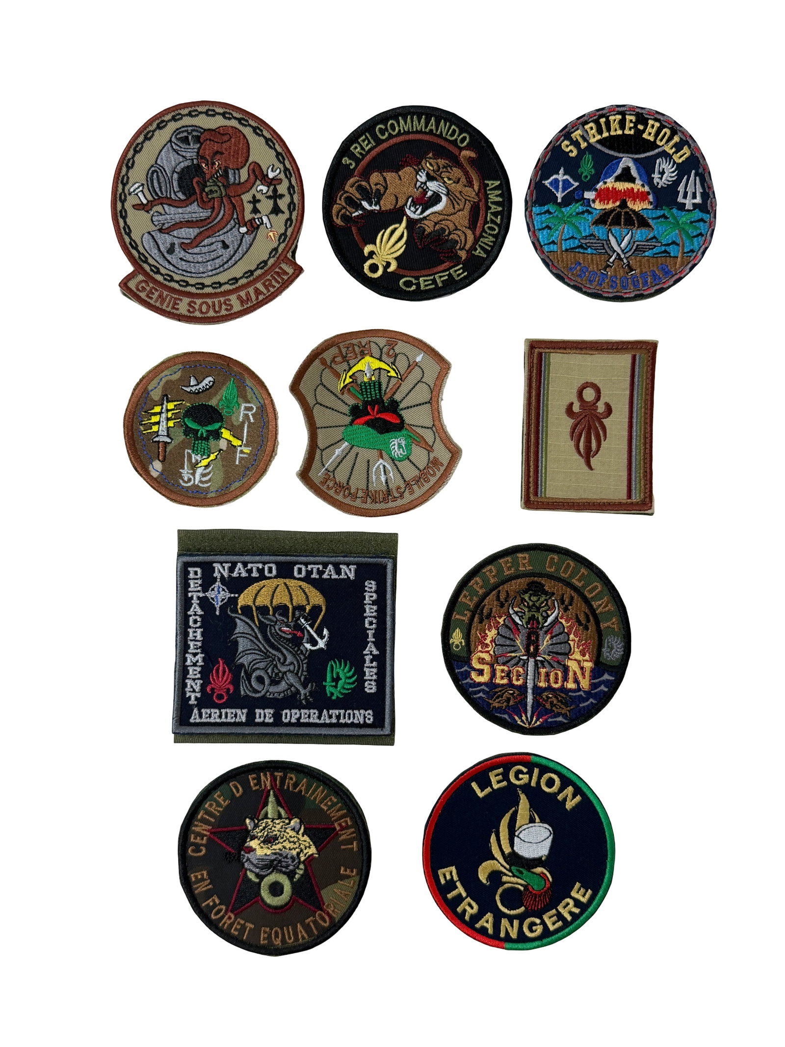 Collection of Military Embroidered Patches (1 of 3)