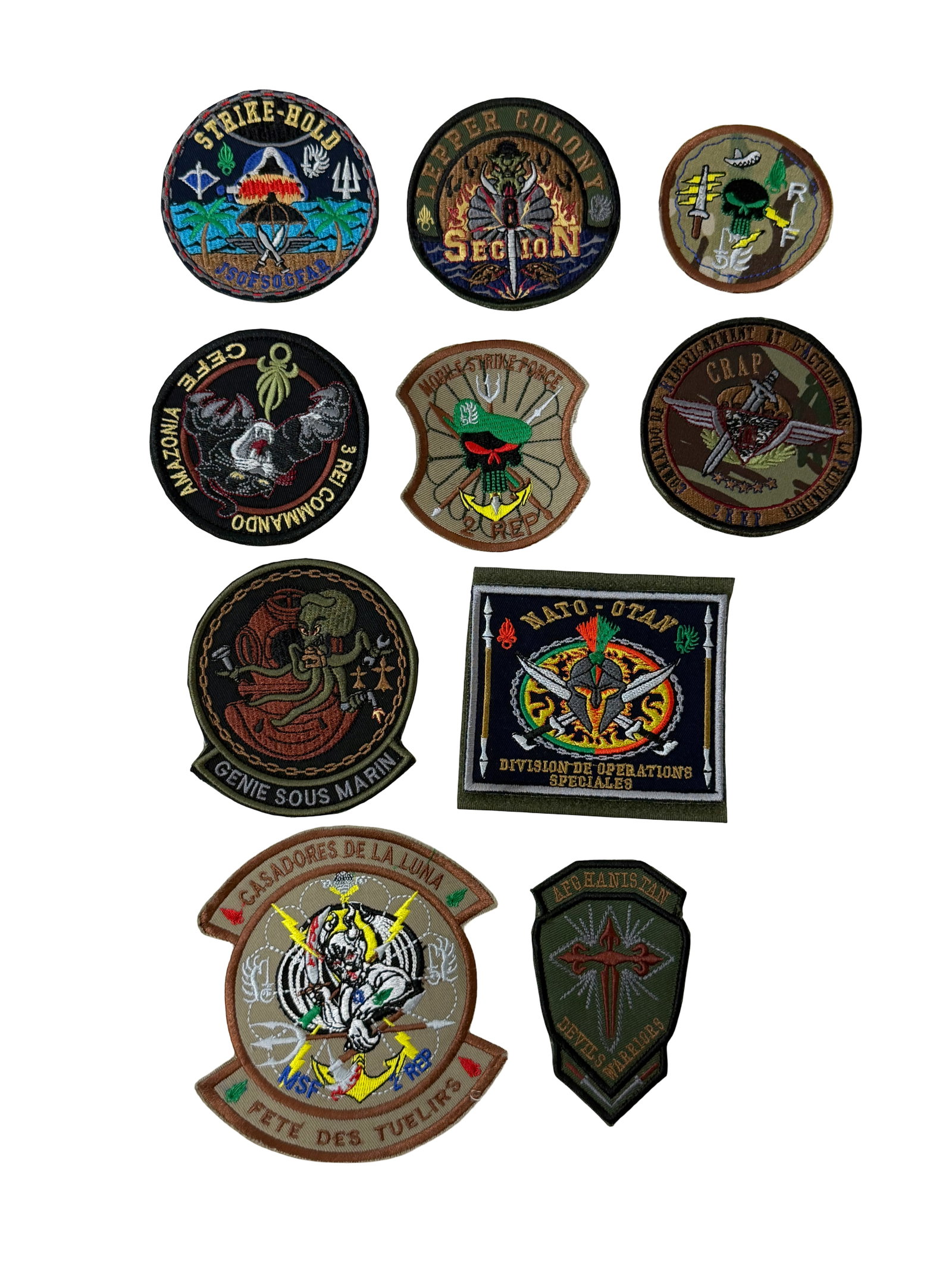 Collection of Military Embroidered Patches (1 of 3)