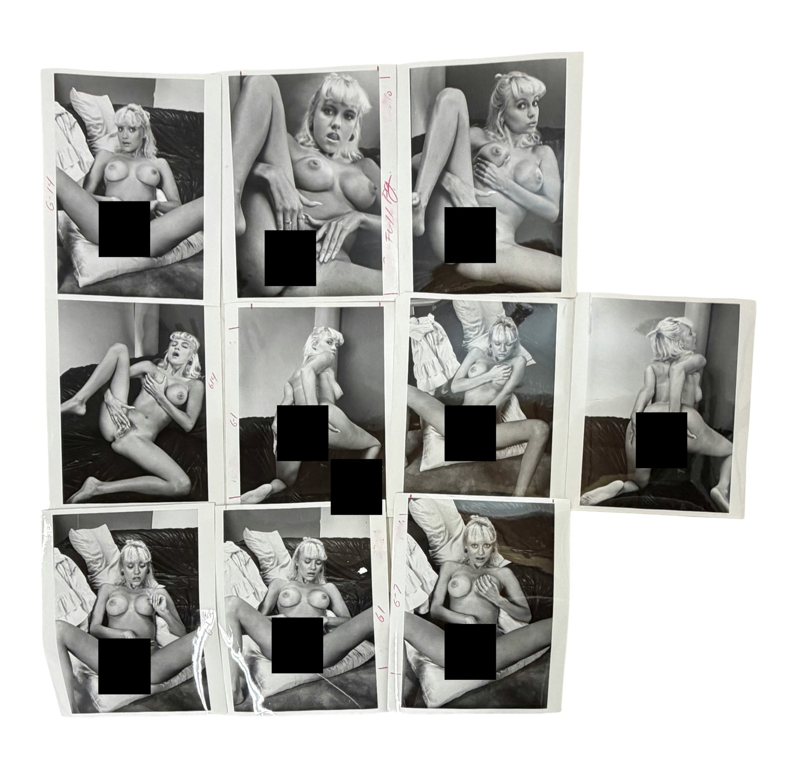 Glamour Erotic Nude Photo Set: Black and white glamour photos, nude studies, vintage prints