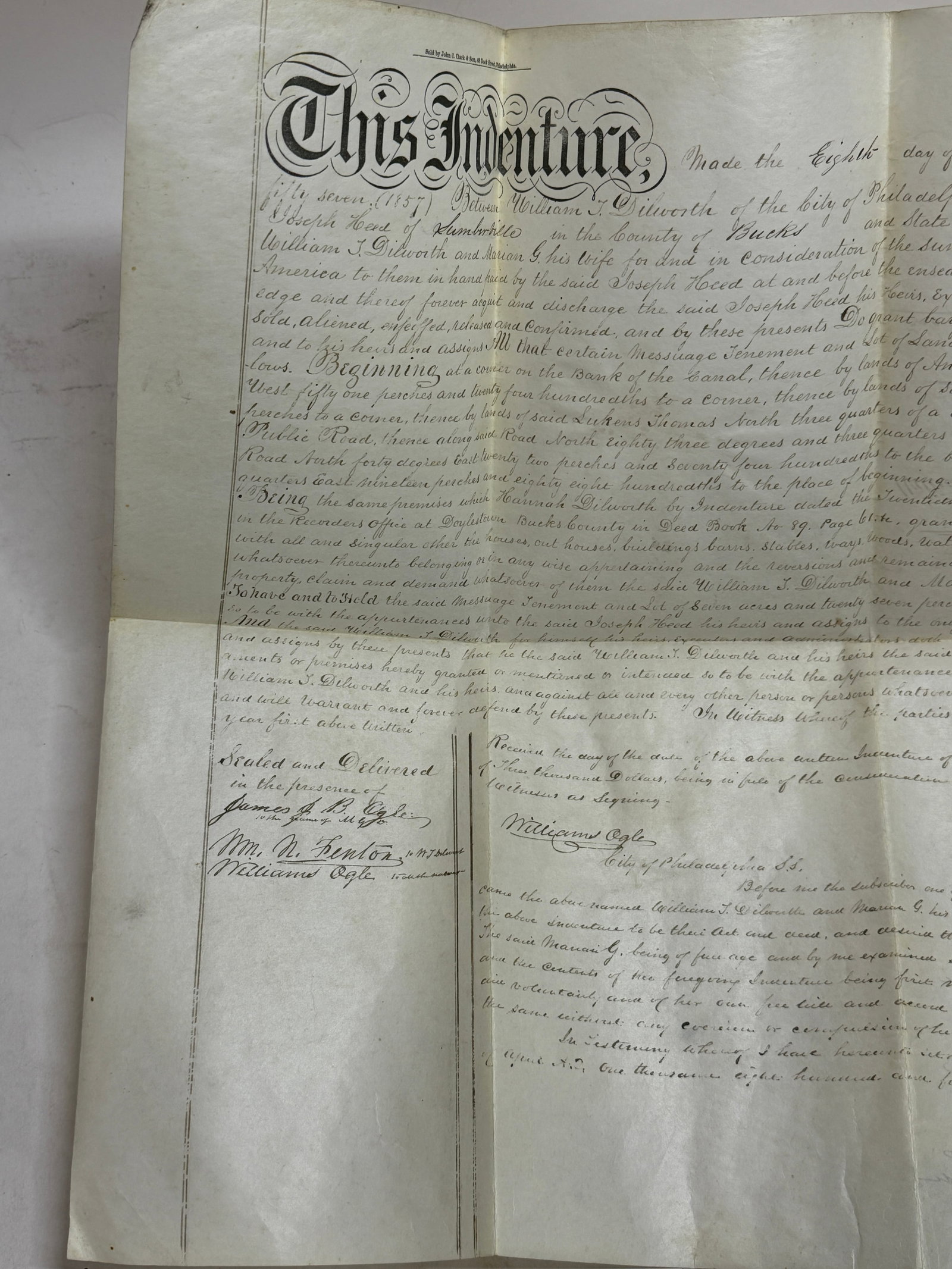 1818 Pennsylvania Indenture Document - 2