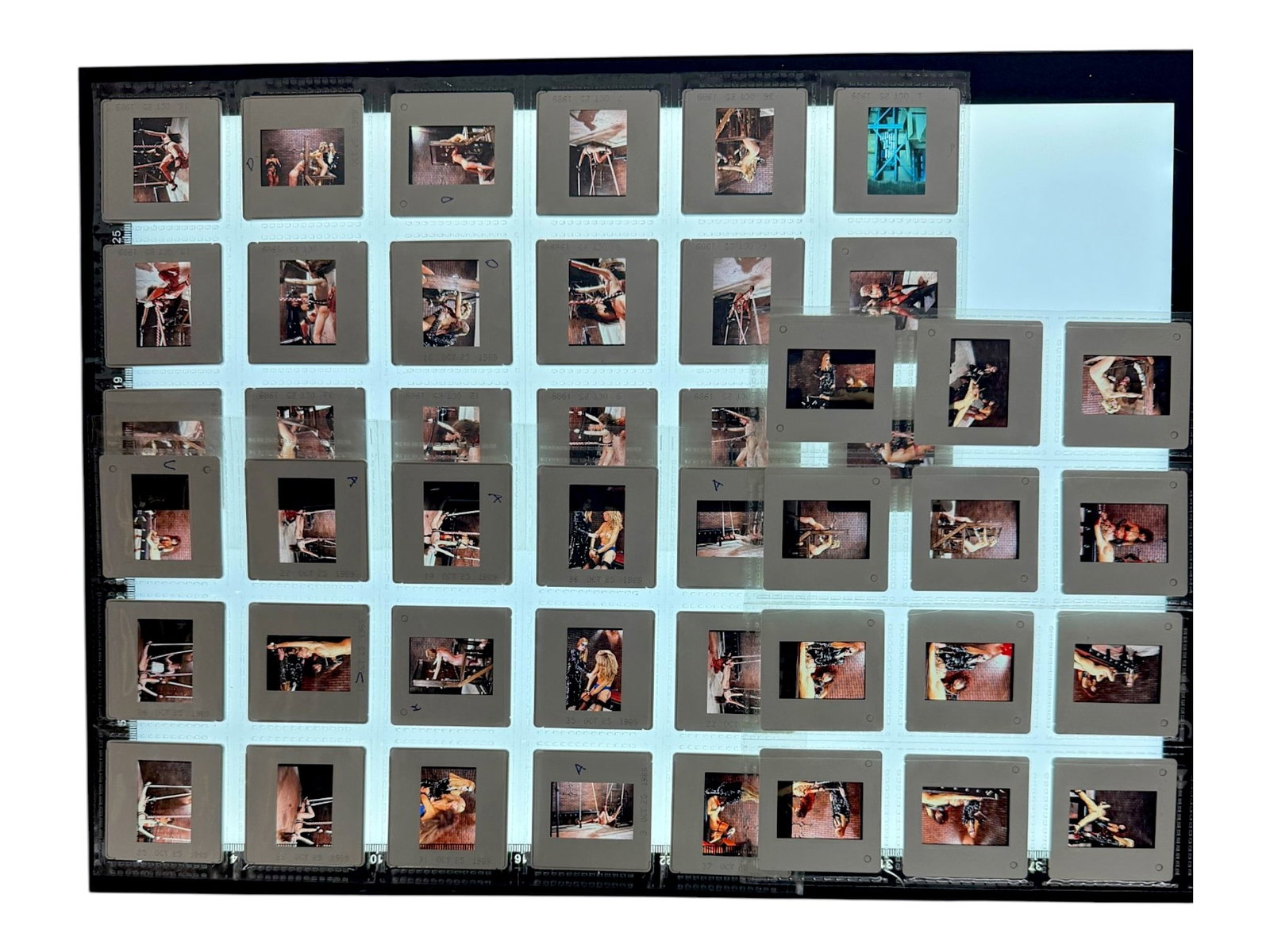 Vintage Color Transparency Nude Negatives Collection (1 of 5)