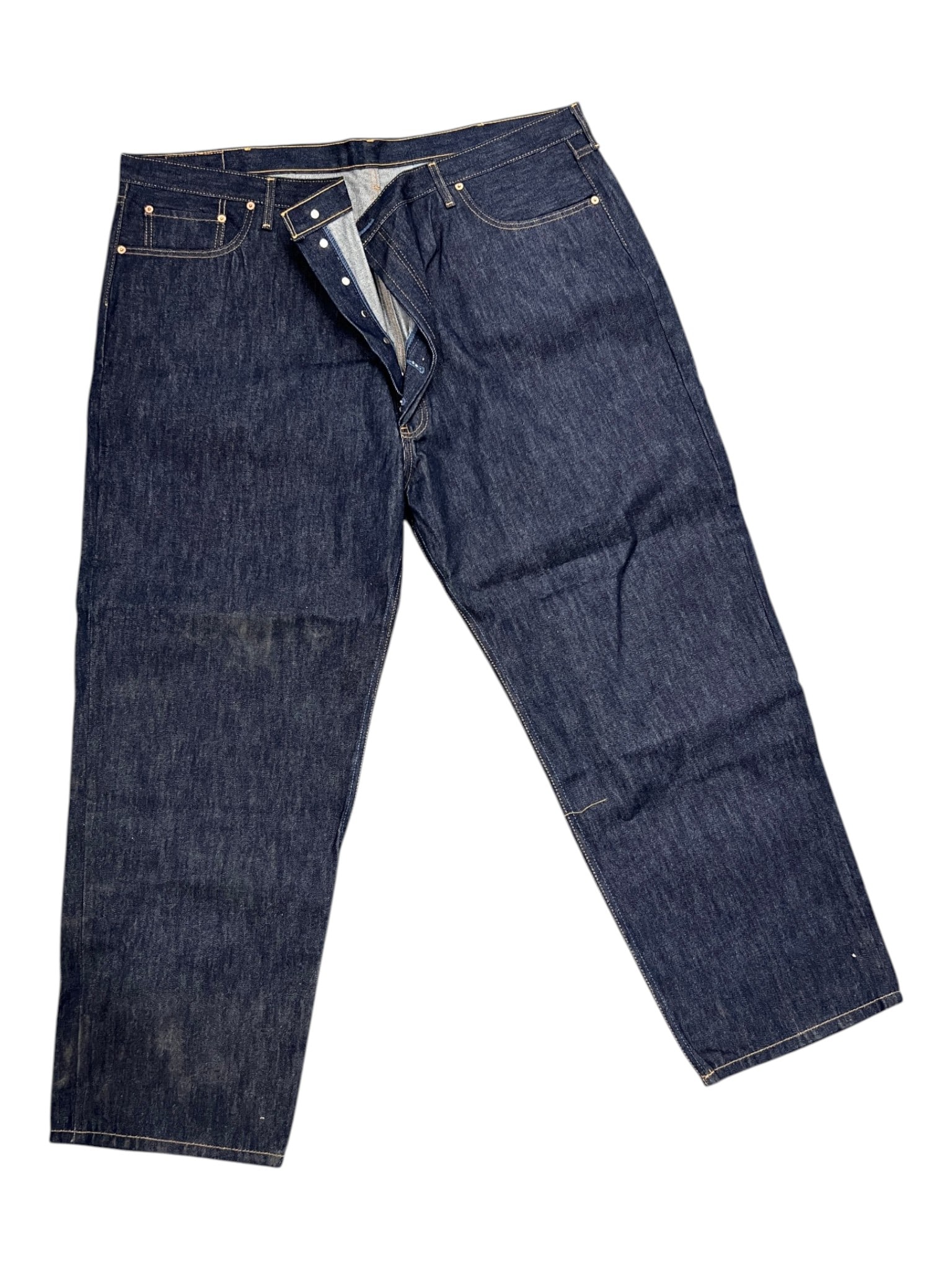 Vintage New Levi's 501 Jeans: Pair of Levi's 501 jeans with tags attached.