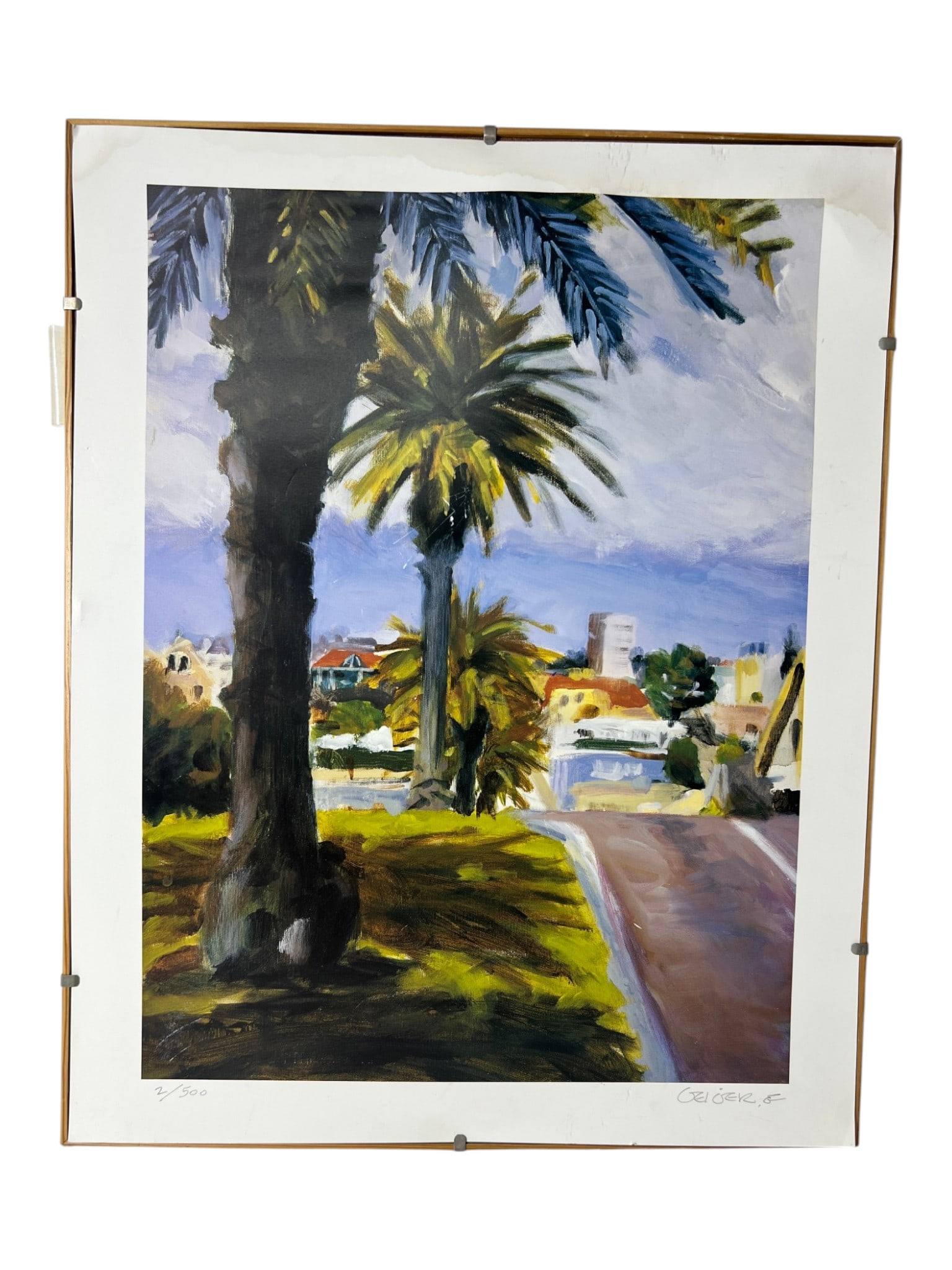 Signed Limited Edition Palm Landscape Litho (1 of 5)