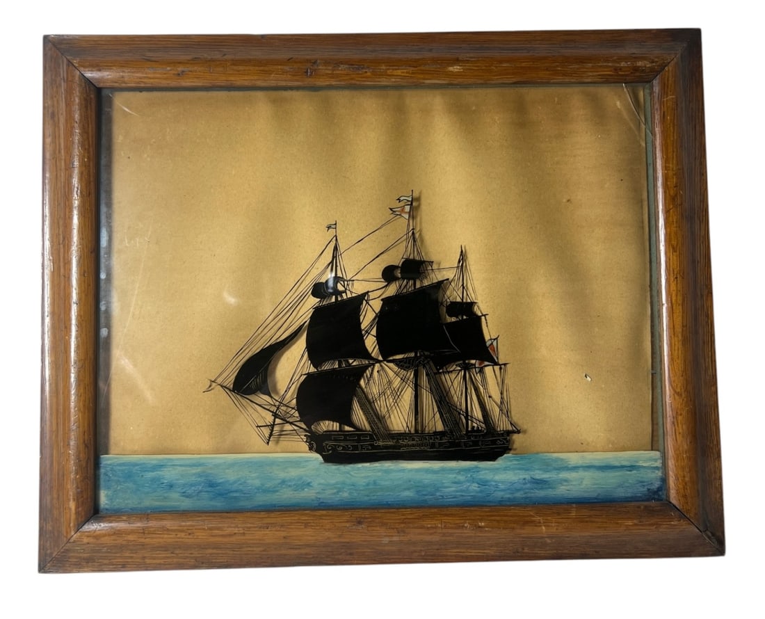 Reverse Glass Ship Artwork (1 of 5)