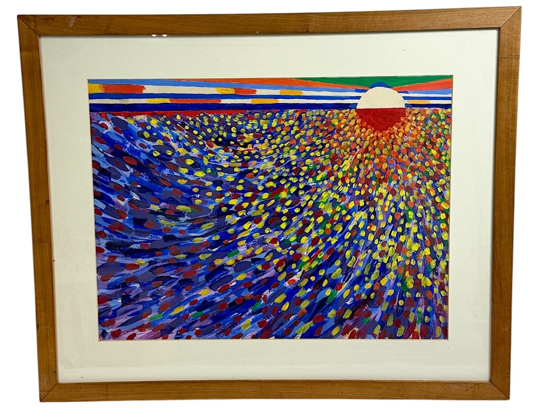 Vintage Abstract Color Field Painting (1 of 5)