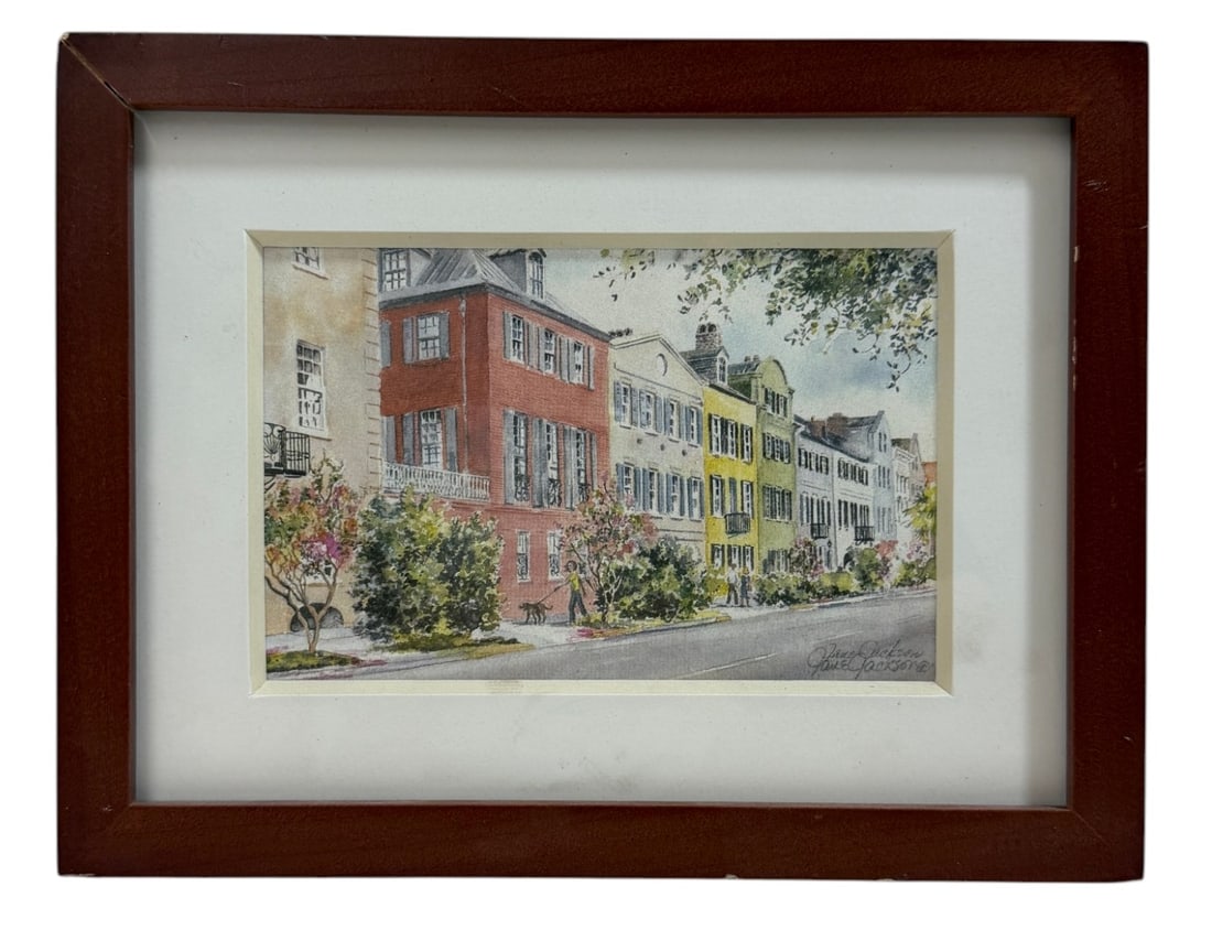 Street Scene Art Signed (1 of 5)