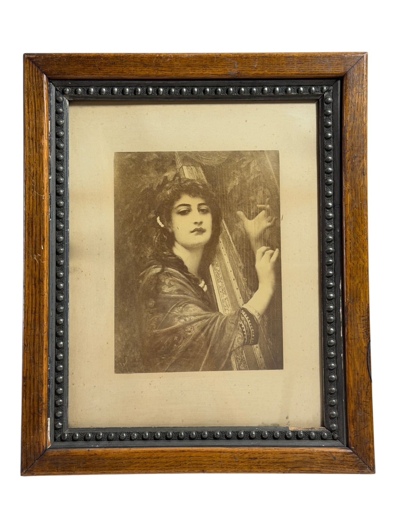 1800's engraving THE HARP OF TARA hebert (1 of 4)