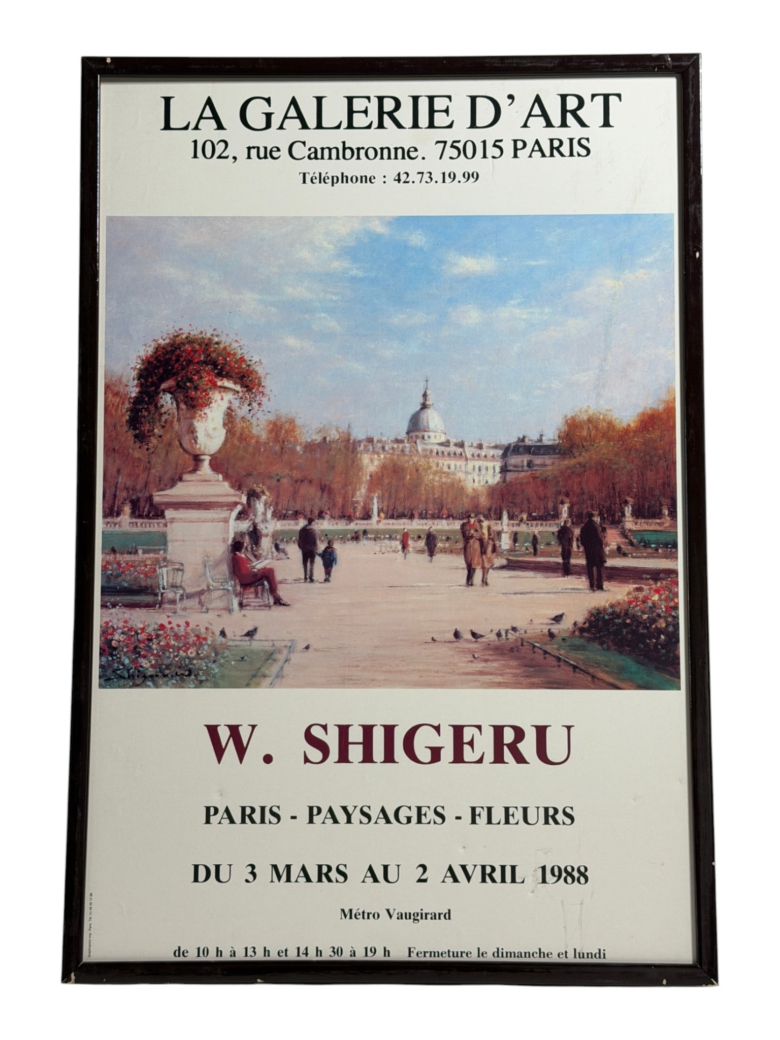 W. Shigeru Paris Exhibition Poster (1 of 5)