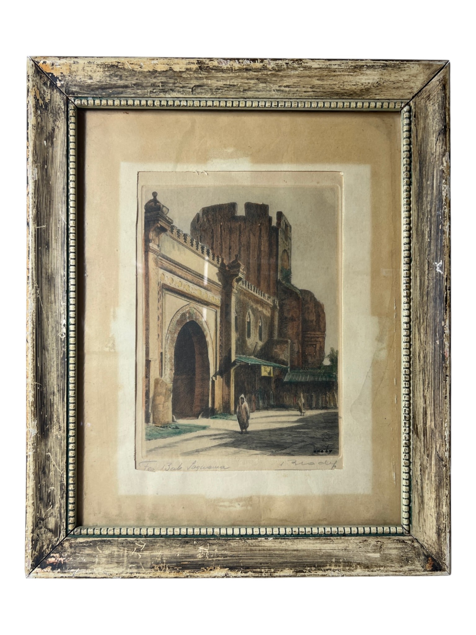 Middle Eastern Gate Etching hand Signed (1 of 5)
