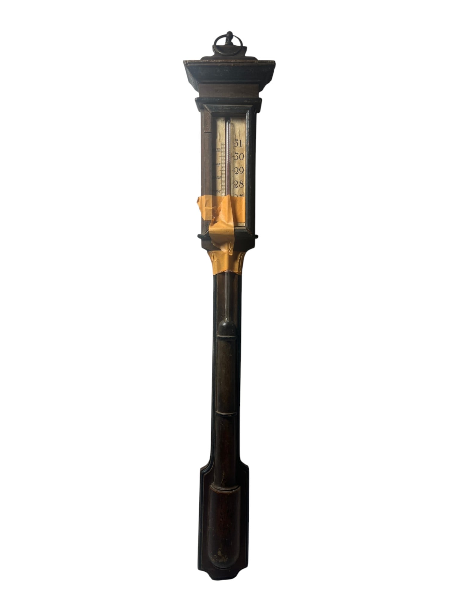 Antique Wall Mounted Thermometer TICK BAROMETER (1 of 7)