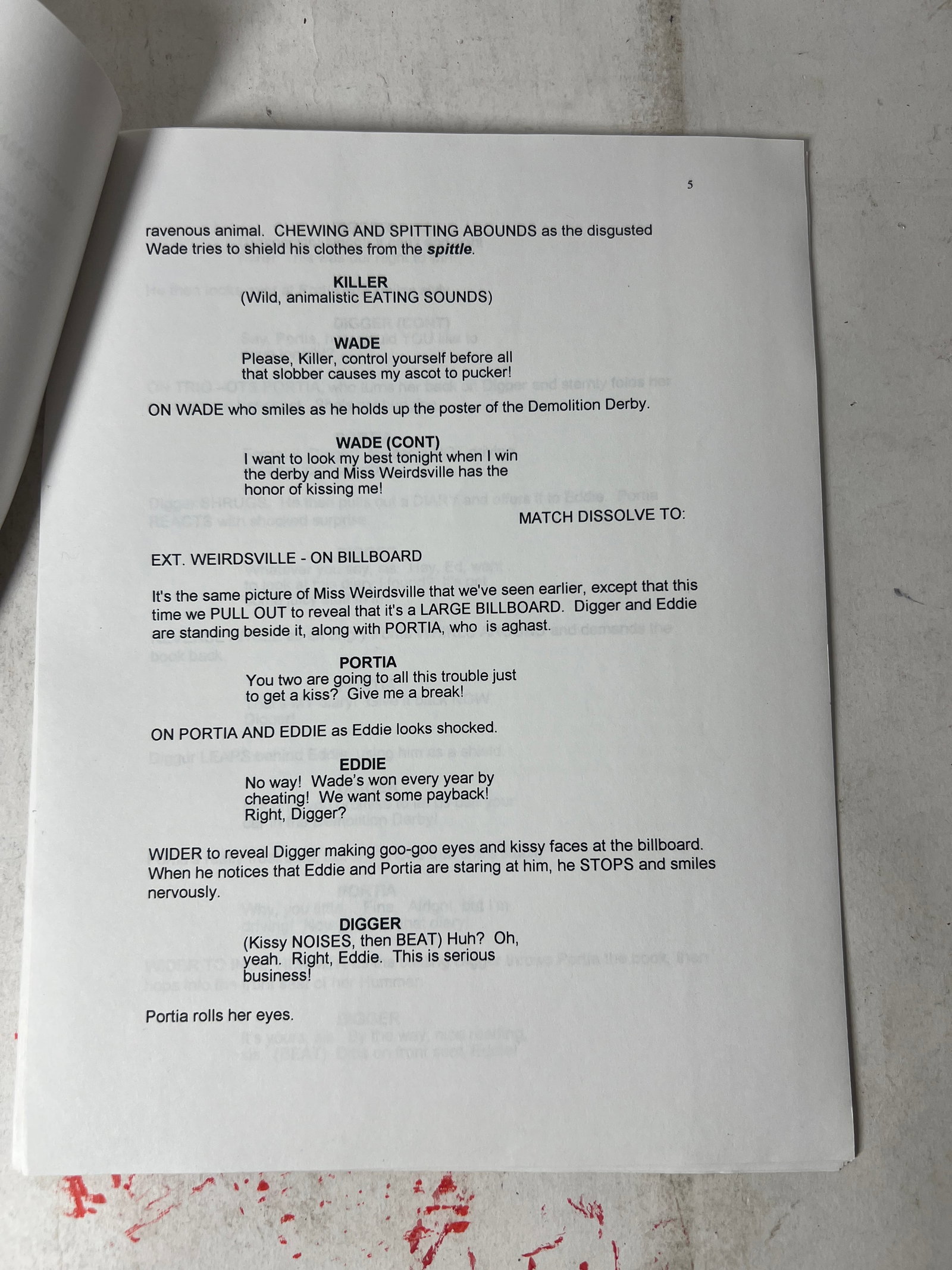 Weird-Ohs Script TV SHOW - 2