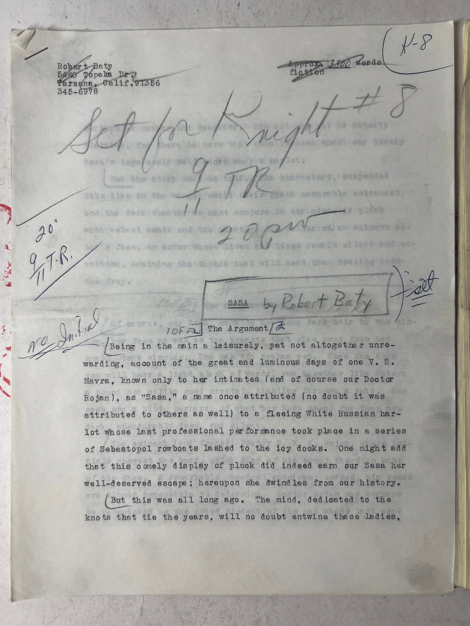 Robert Baty Script Draft #8 - 2