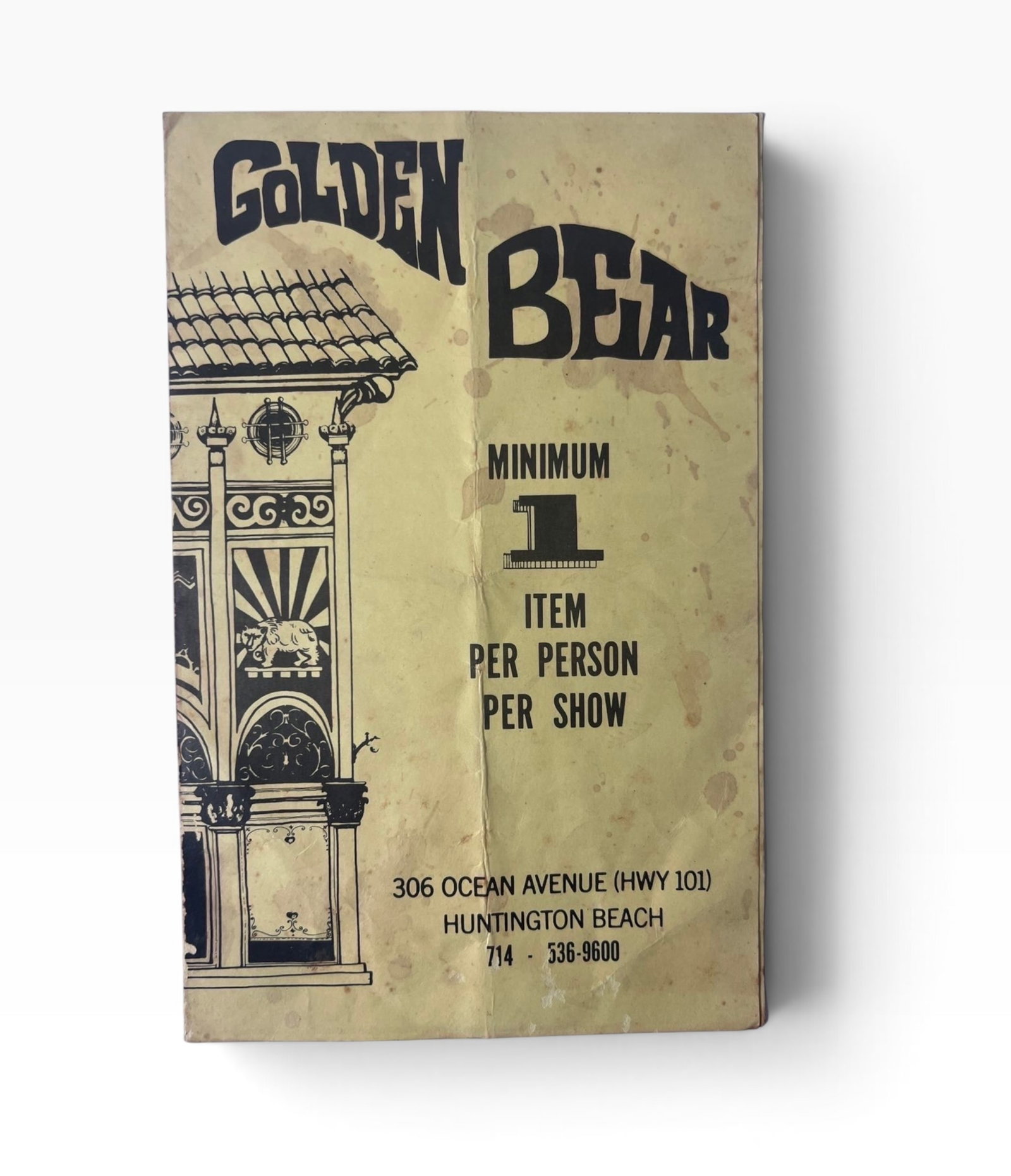 Golden Bear Huntington Beach Punk Rock Flyer (1 of 3)