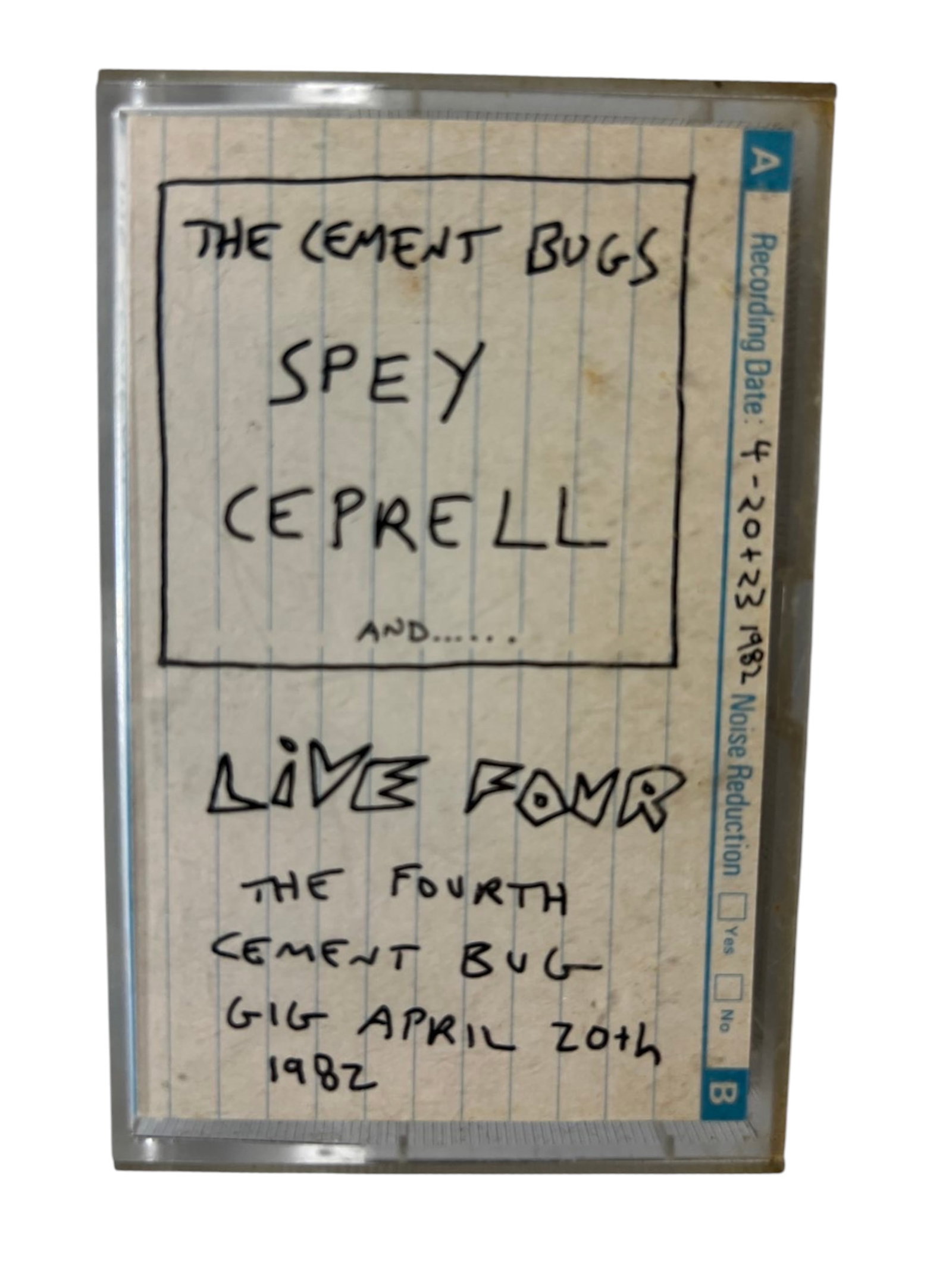 Cement Bugs 1982 Live Punk Rock Archive Cassette (1 of 4)