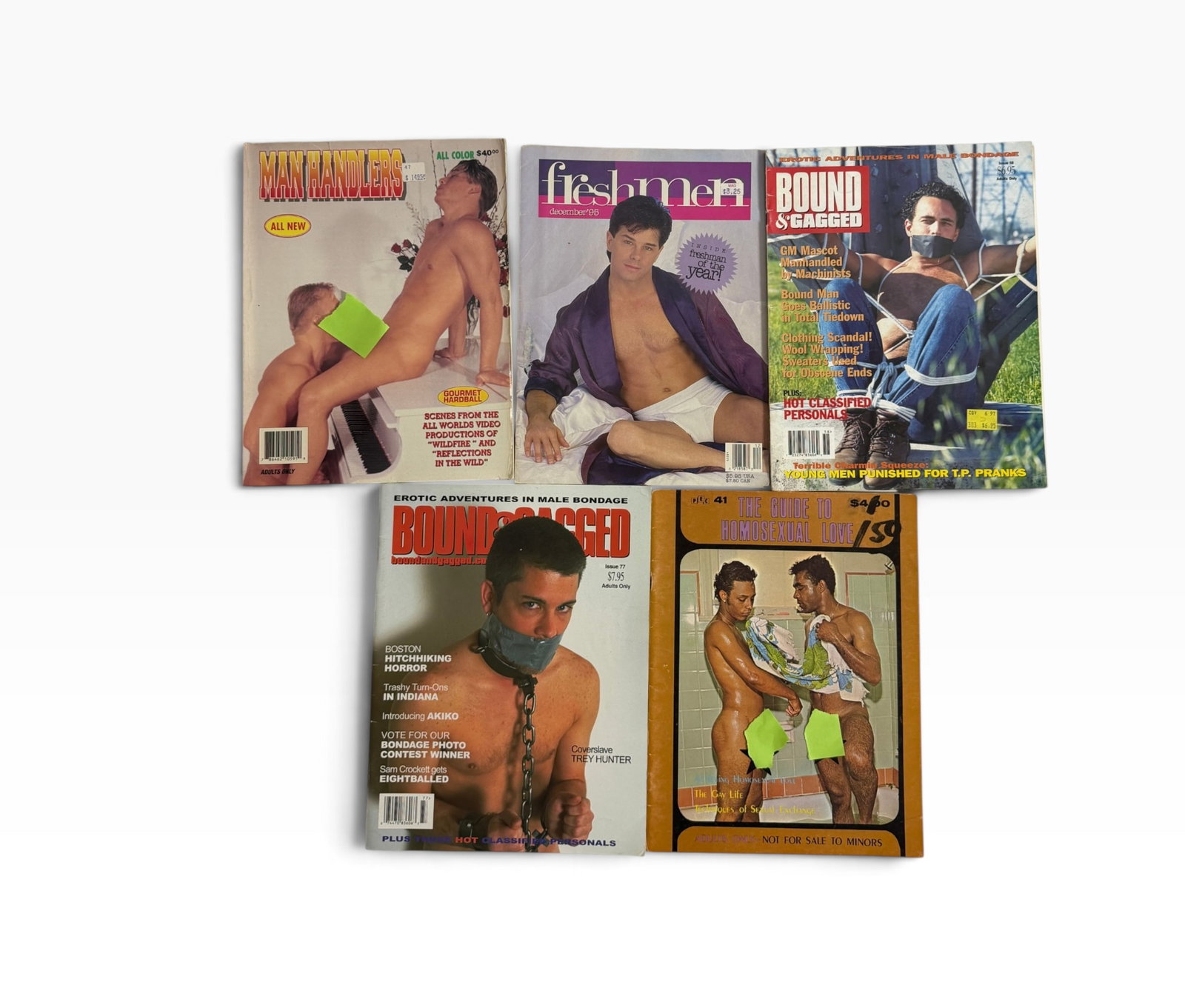 Vintage Adult Male Adult Magazine Group 5 Issues