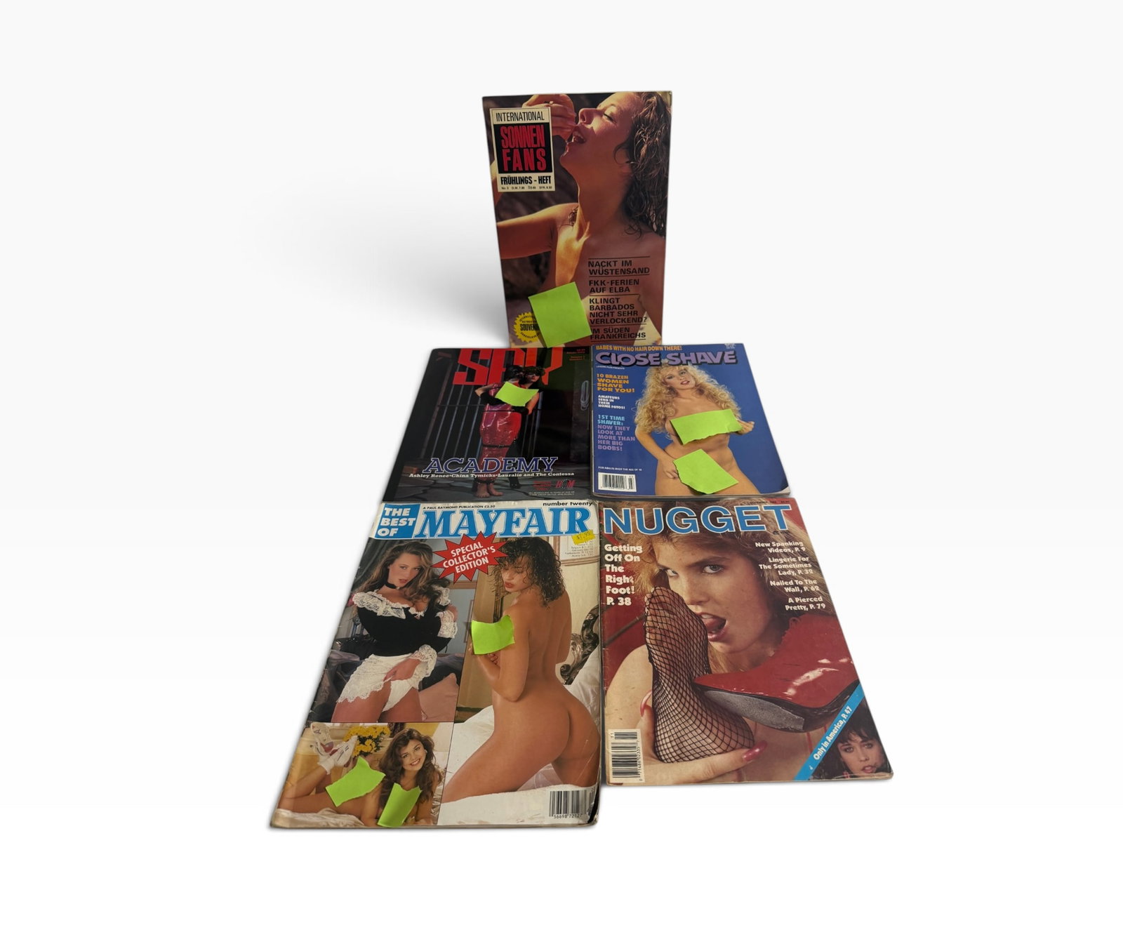Vintage Adult Magazine Lot Sonnen Fans SPY Academy Close Shave Mayfair Nugget (1 of 3)