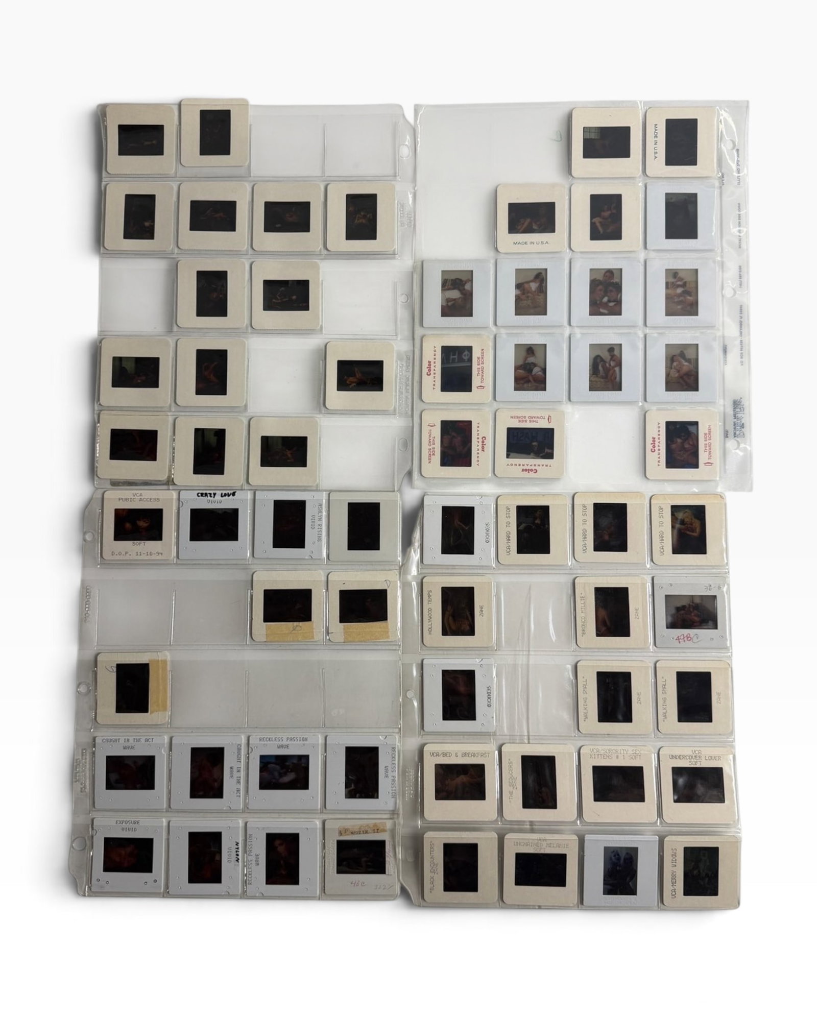 Vintage Adult Color Slide Archive Mounted Slides in Sleeves (1 of 3)