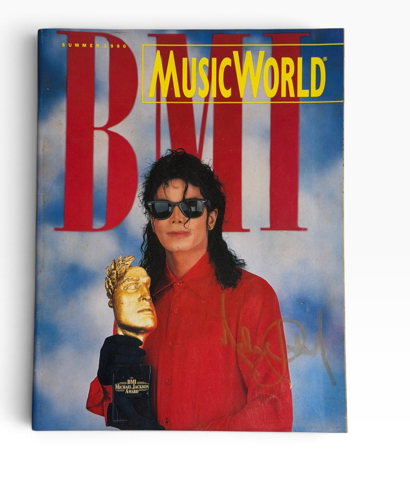Michael Jackson MusicWorld Summer 1990 Magazine with GoldTone Signed by Michael Jackson (1 of 3)