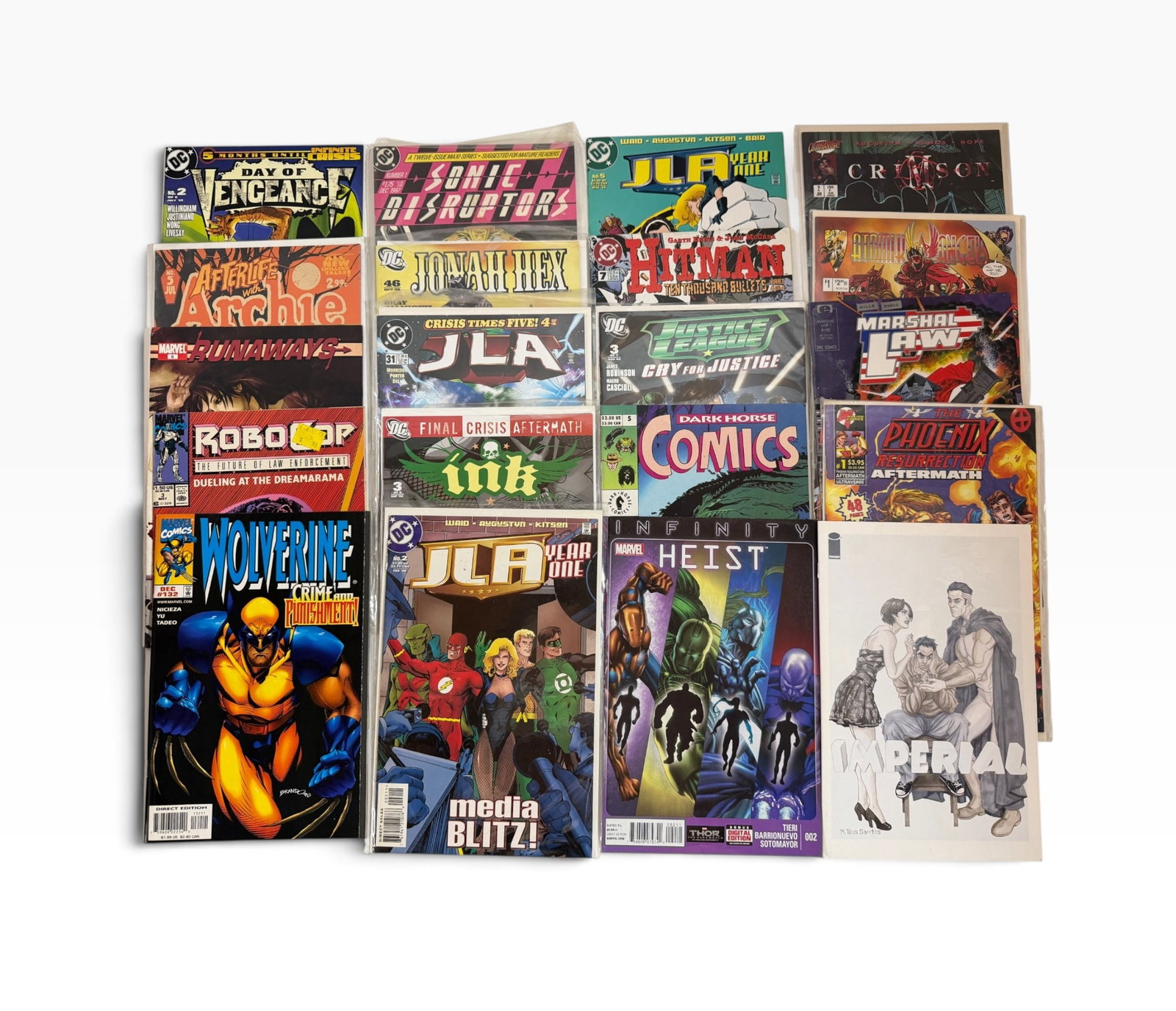 Mixed Comic Book Lot Wolverine JLA Runaways Infinity Heist More (1 of 3)