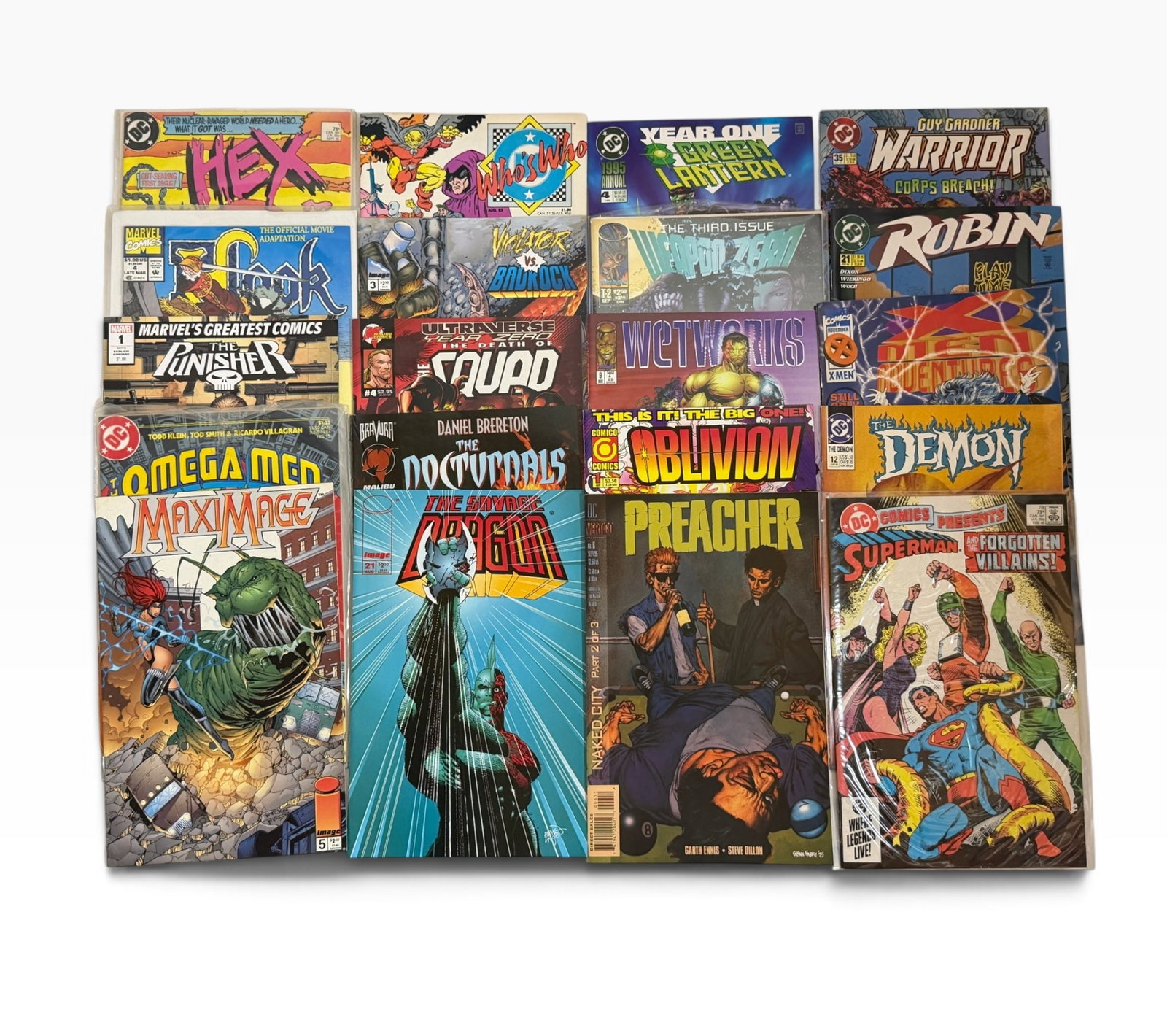 Mixed Comic Book Lot Hex Green Lantern Preacher Robin More (1 of 3)