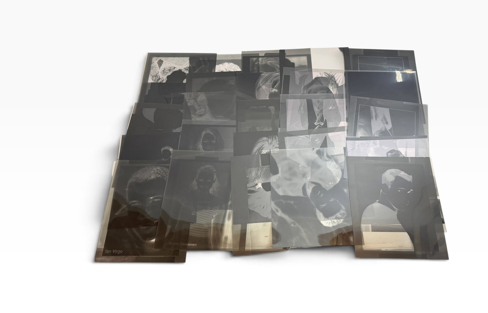 Large Group of Vintage Celebrity Fashion Celebrity Sports Music And Movie Portrait Negatives: Large archive group of vintage photographic negatives and transparencies featuring celebrity, fashion, portrait and editorial subjects. Includes numerous posed portraits and studio-style images in mix