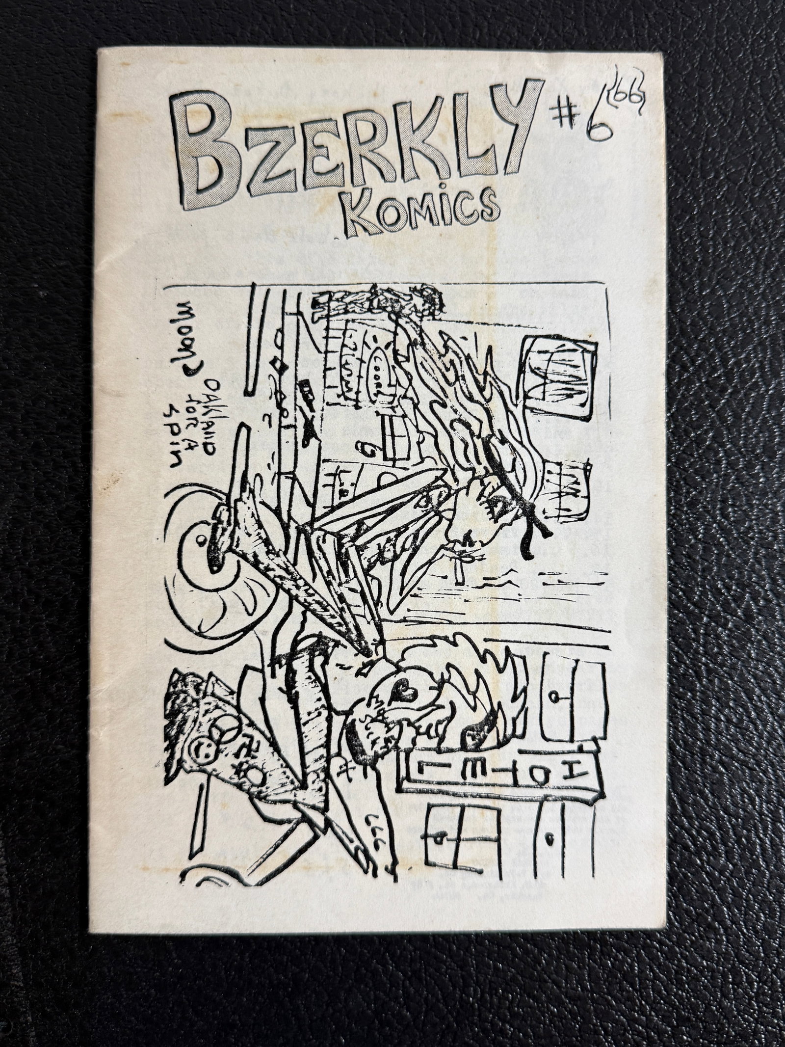 Bzerkly Komics #6 Vintage Underground Mini Comic Adult Humor Rare Zine (1 of 7)