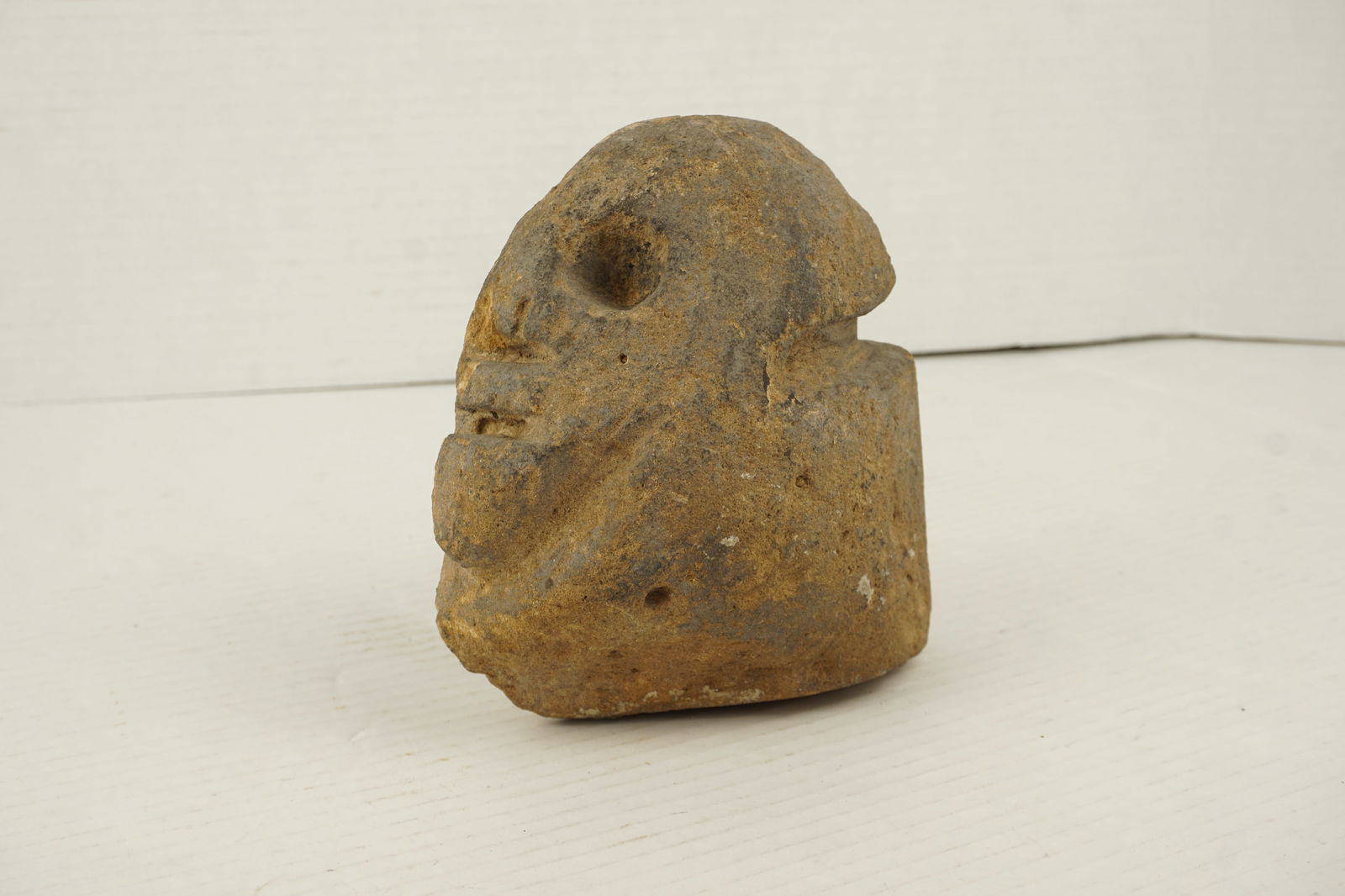 Native American Stone Effigy Head - 3