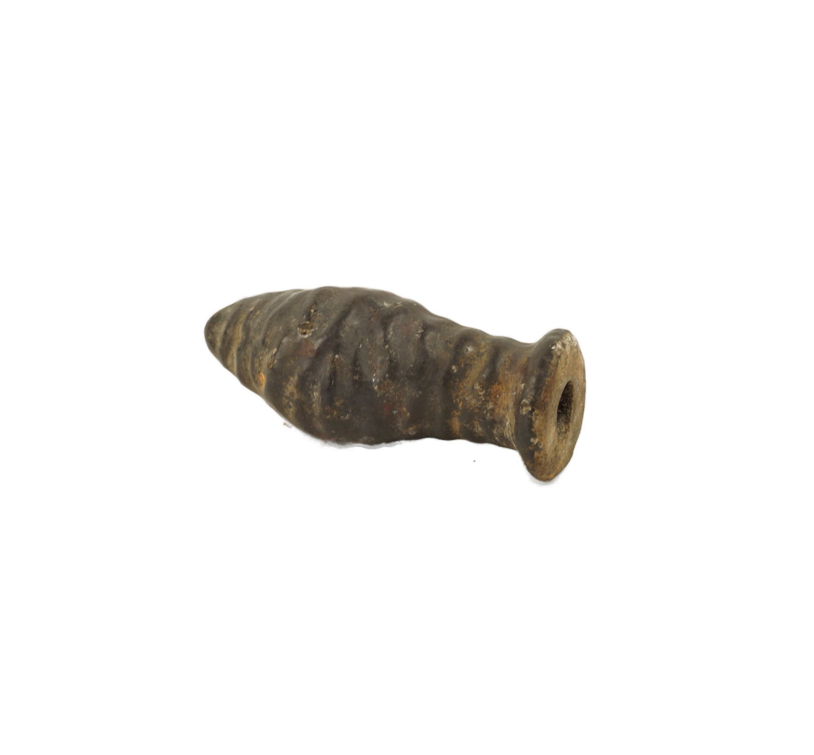 Ancient Roman Glass Unguentarium: Roman Empire, ca. 1st–3rd Century CE. A miniature glass vessel, commonly known as an unguentarium or "tear catcher." These small, elongated containers were used to hold perfumes, scented oils, or