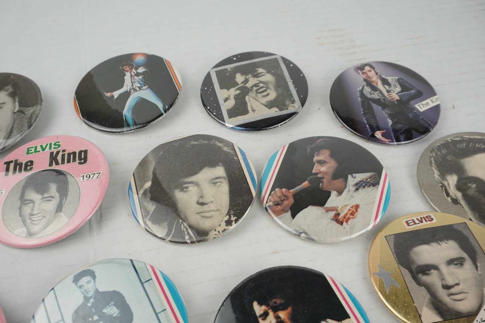Vintage Elvis Buttons - 2