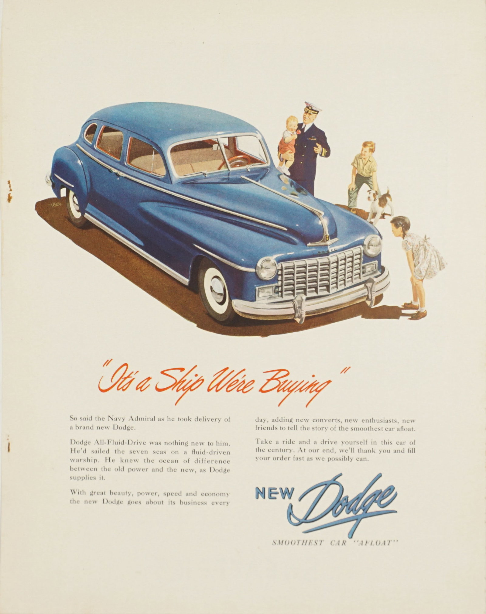 Dodge Car Vintage Full Color Ad Art: Vintage full color advertisement that makes a great piece of art to display. Unframed. Minor condition issues including minor tears, creases or stains. See photos for more details. Provenance Is from