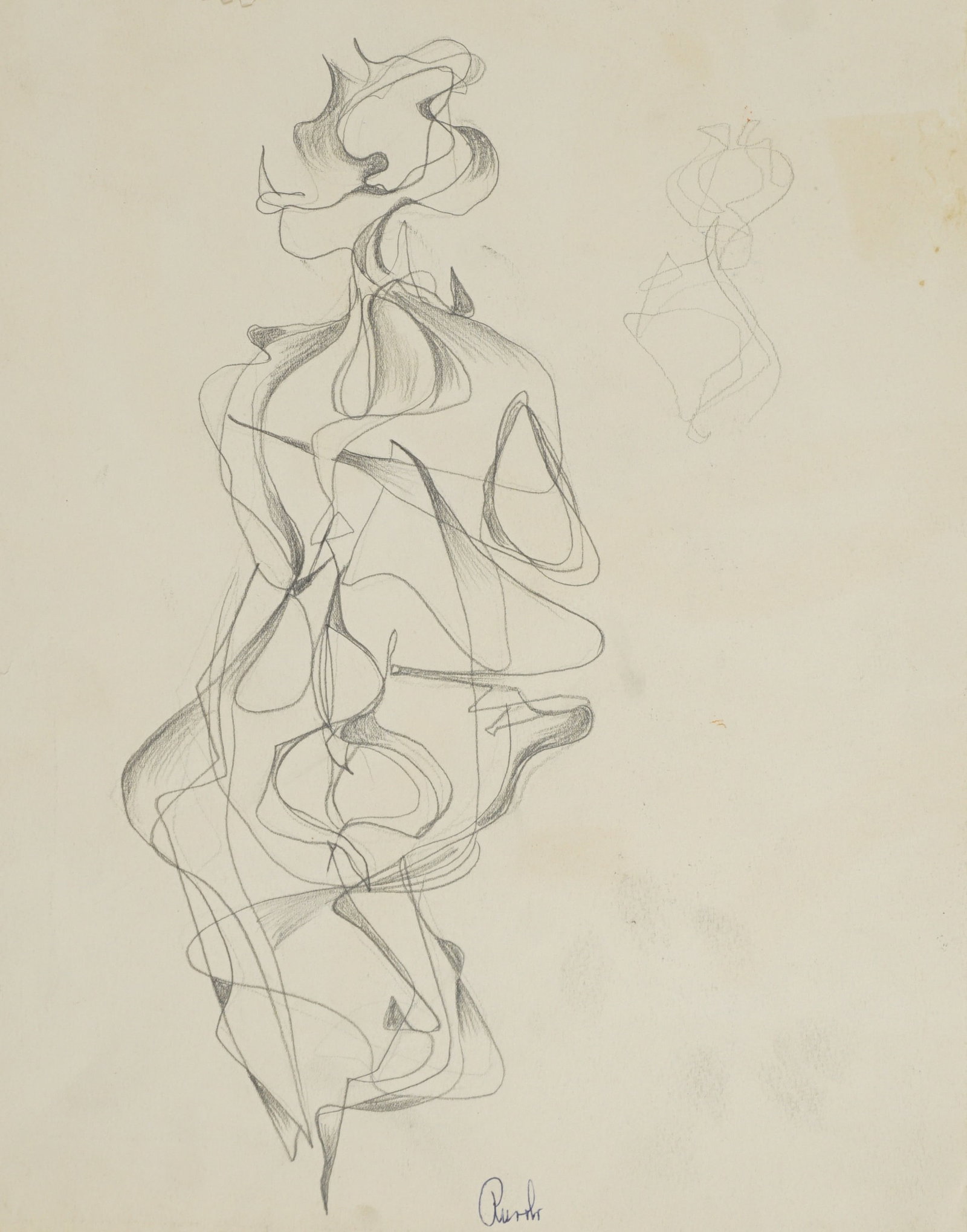 Felix Ruvolo (American, 1912-1992): Felix Ruvolo (American, 1912-1992) Pencil on paper. Unframed. Most are signed by Ruvolo, check the photos. Provenance note: This item is from the San Francisco estate of Antonio Ruvolo, the son of Fel