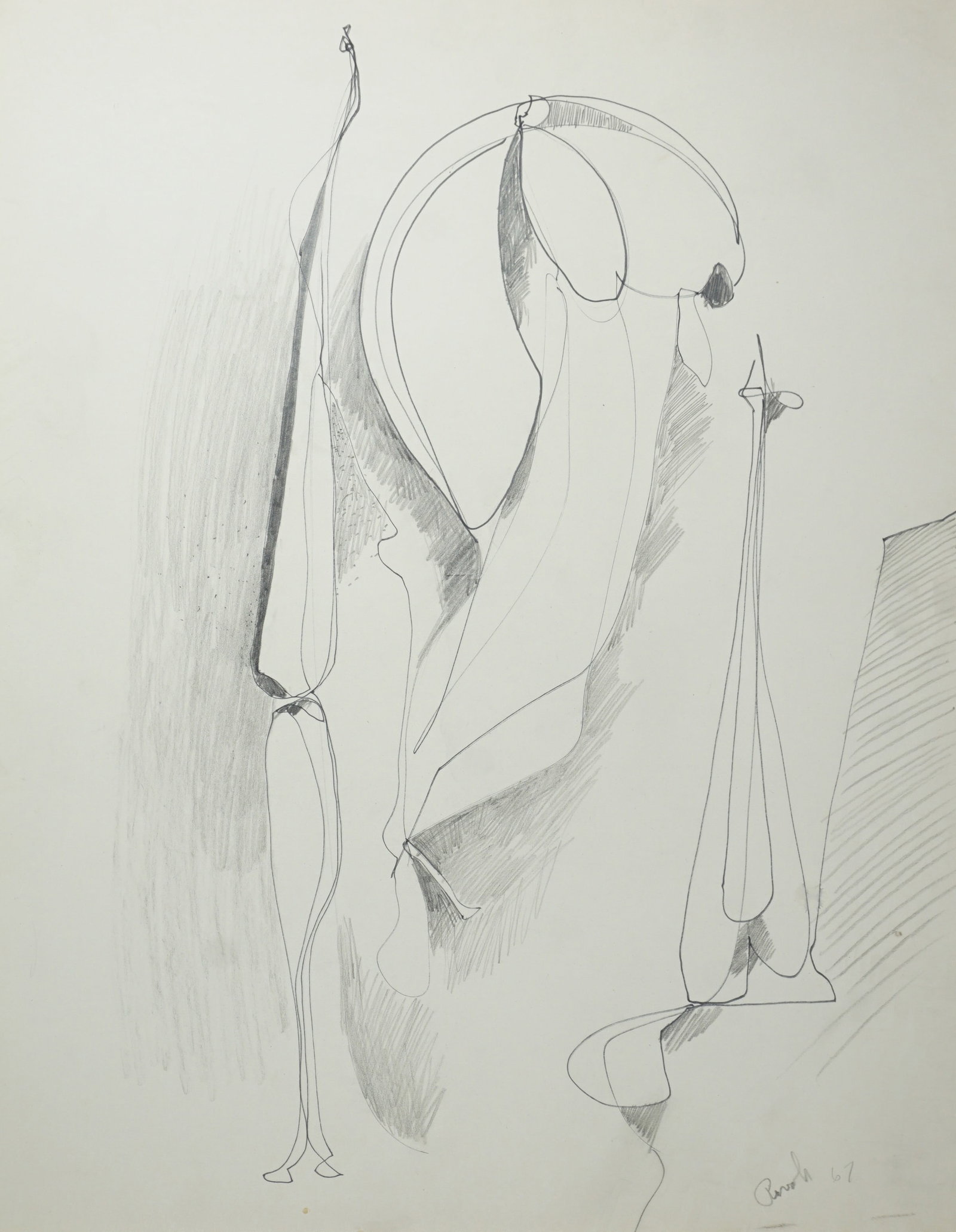 Felix Ruvolo (American, 1912-1992): Felix Ruvolo (American, 1912-1992) Mixed Media on paper. Unframed. Most are signed by Ruvolo, check the photos. Provenance note: This item is from the San Francisco estate of Antonio Ruvolo, the son o
