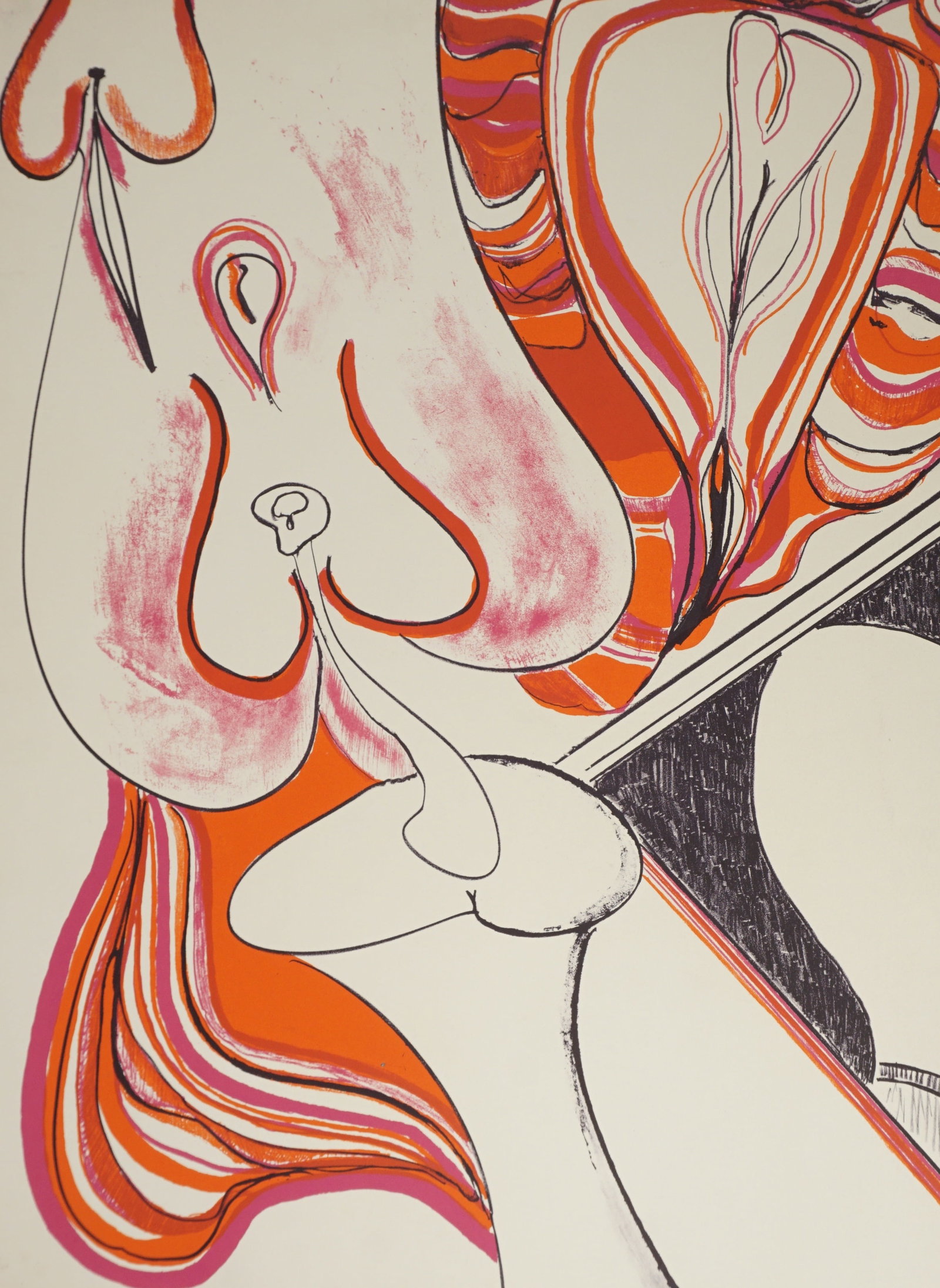 Felix Ruvolo (American, 1912-1992): Felix Ruvolo (American, 1912-1992) Titled “Samson and Delilah” 1967-1972. Color lithograph on ivory wove paper. Unframed. Most are signed by Ruvolo, check the photos. Provenance note: This ite