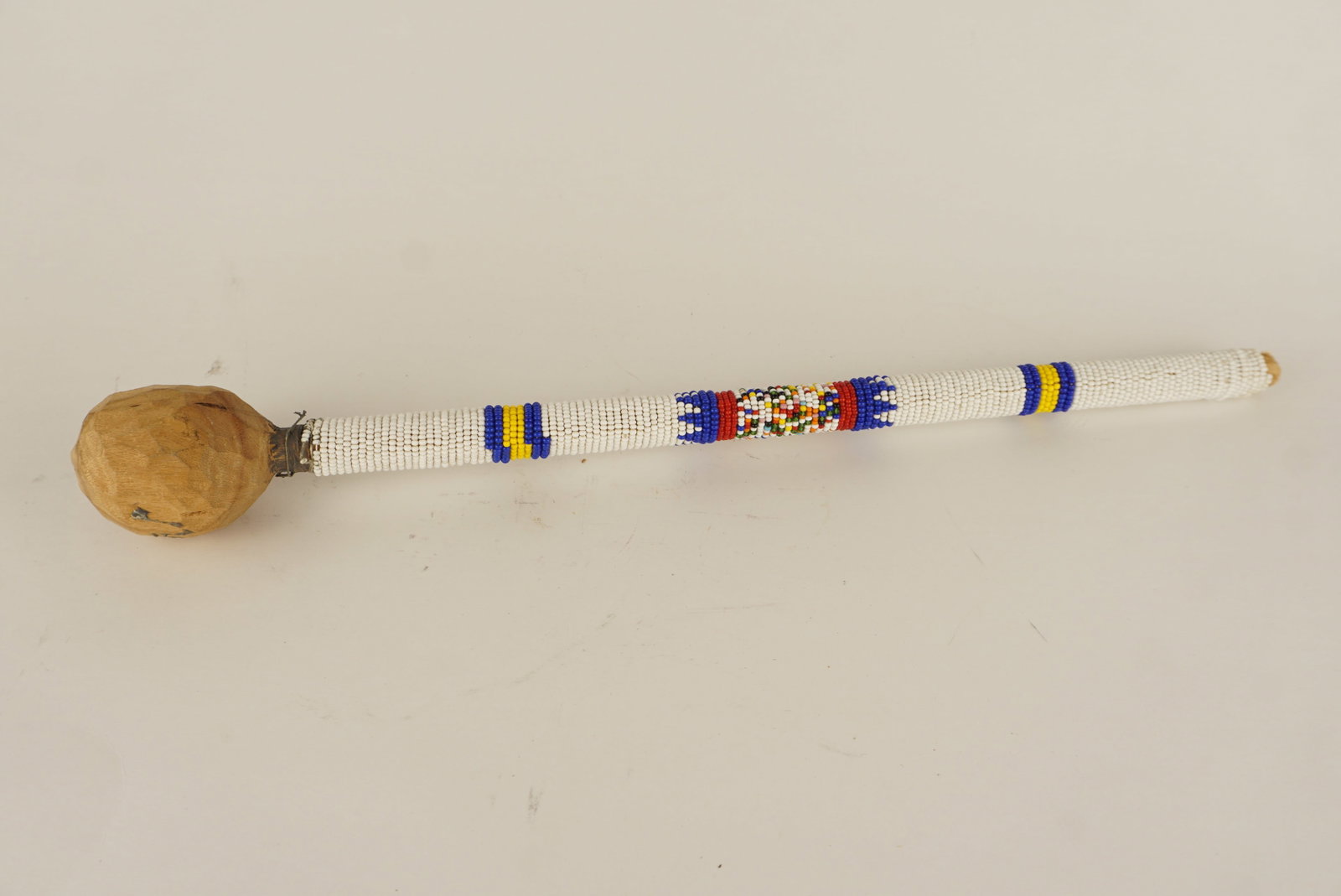 Native American Plains Indian Wooden Beaded Drum Beater (1 of 5)