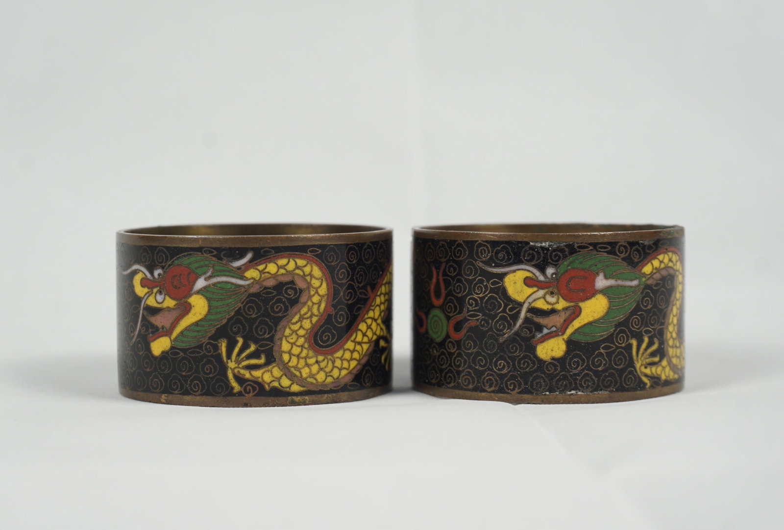Vintage Chinese Cloisonné Napkin Rings (1 of 4)