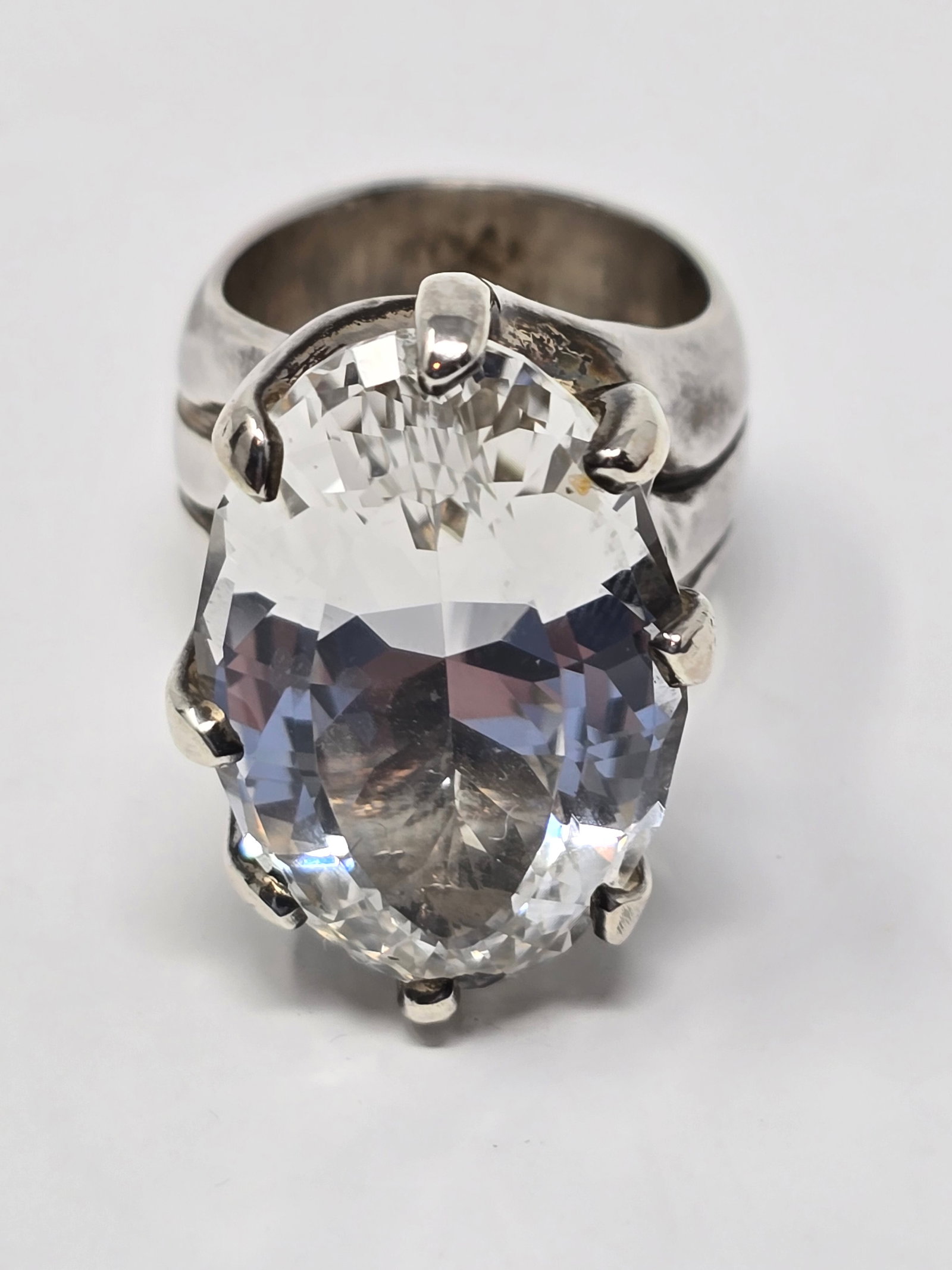 925 Sterling Silver Ring with Clear Stone (1 of 7)