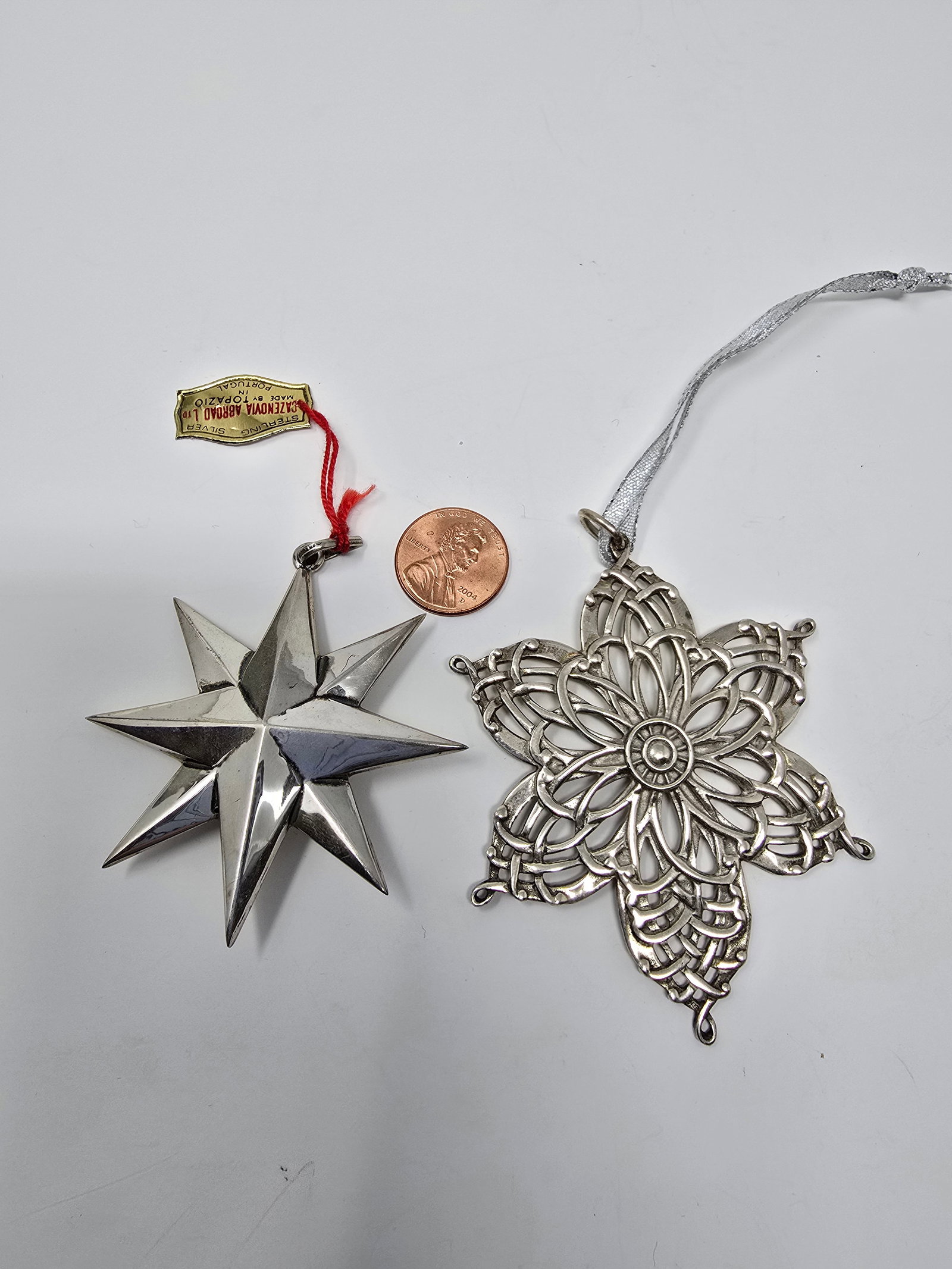 2 - 925 Sterling Silver Ornaments (1 of 8)