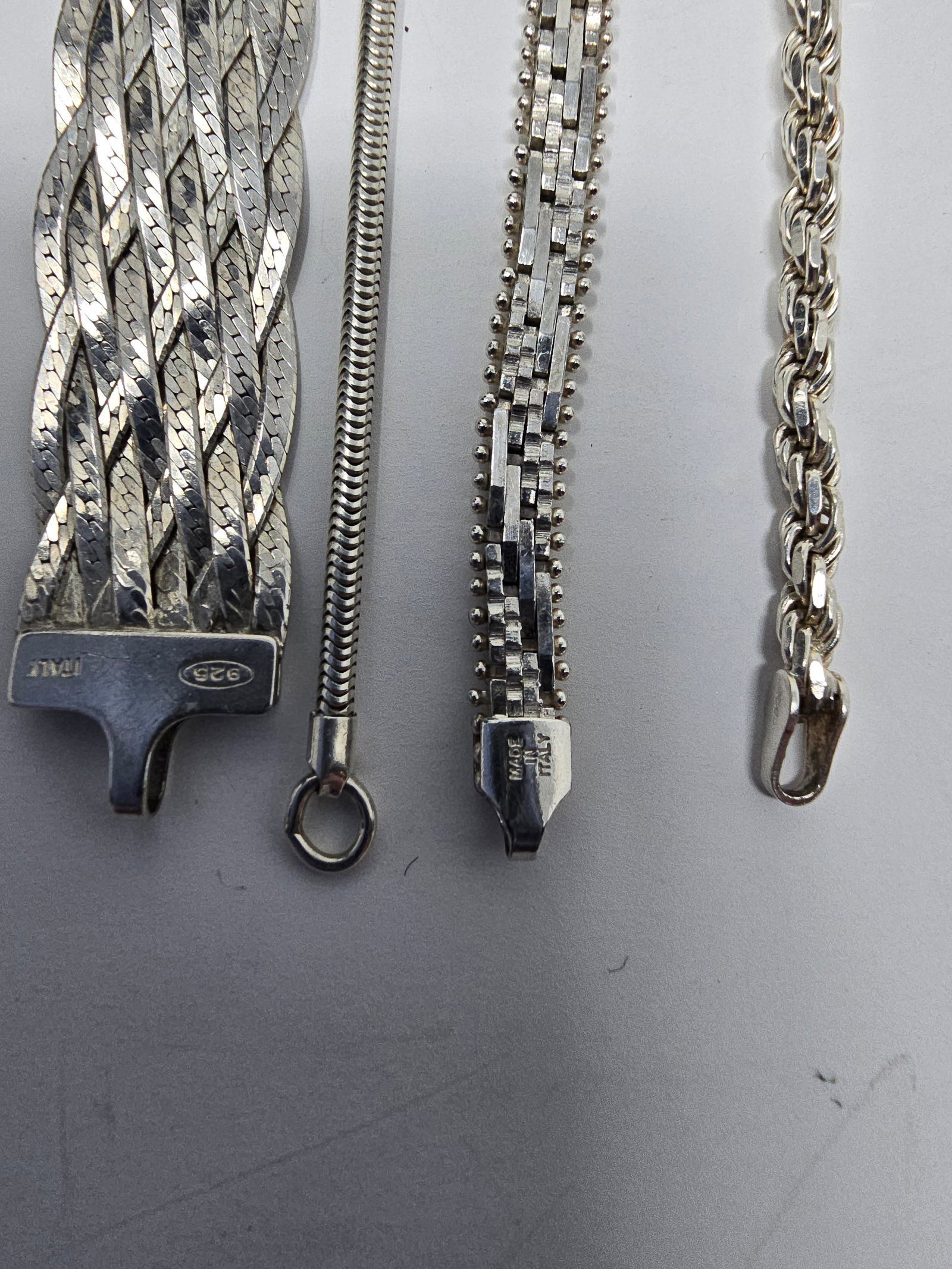 4 - 925 Sterling Silver Bracelets (1 of 4)