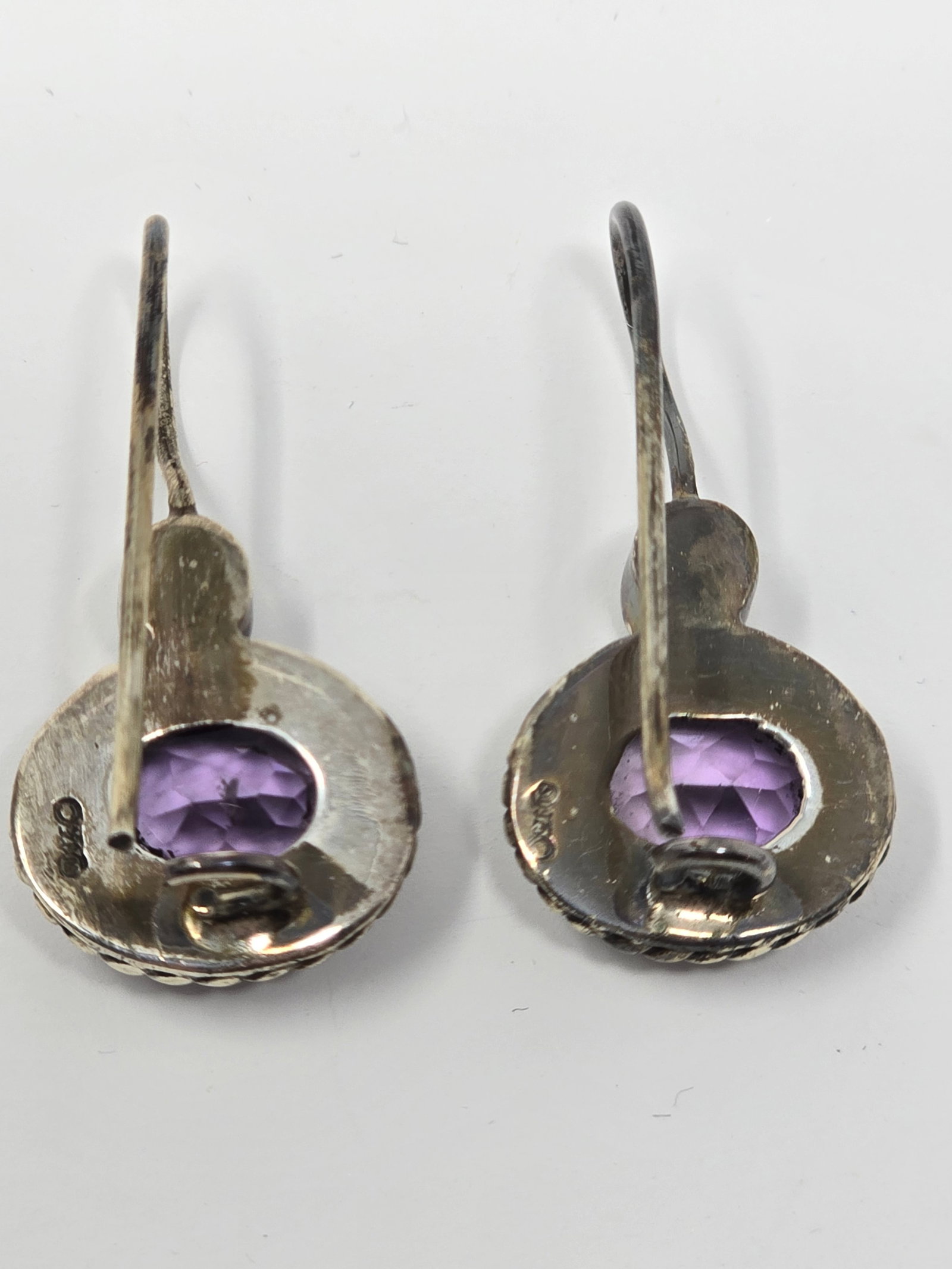 Amethyst and Pearl Earrings - 3