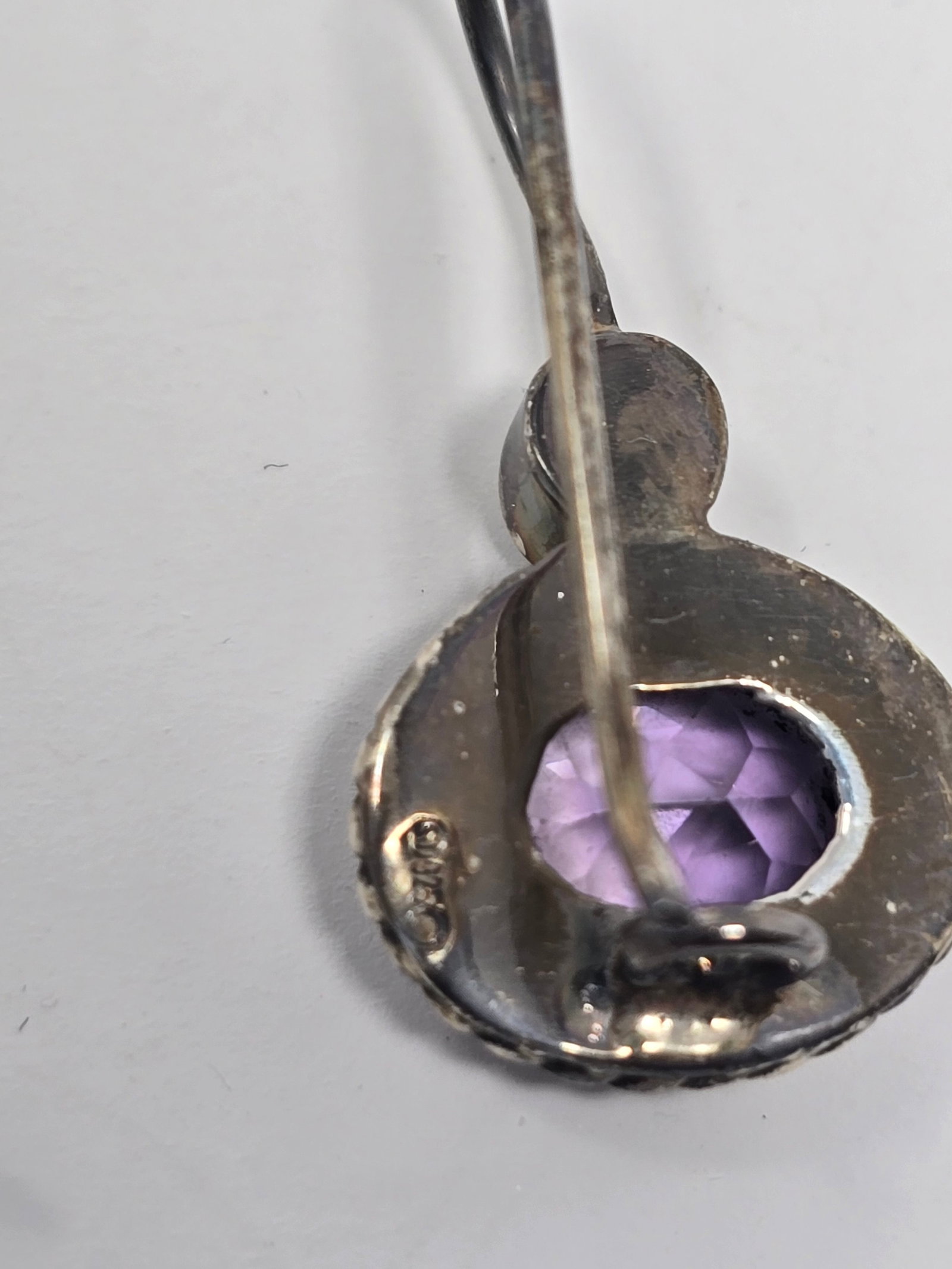 Amethyst and Pearl Earrings - 4
