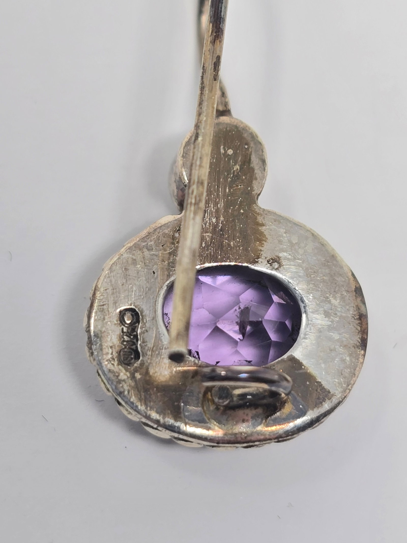 Amethyst and Pearl Earrings - 5