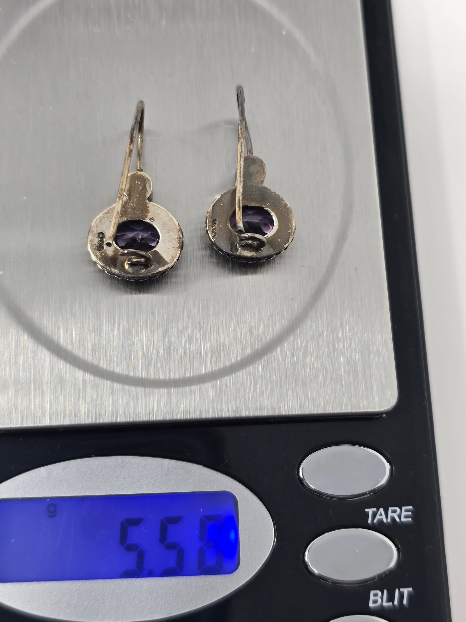 Amethyst and Pearl Earrings - 6