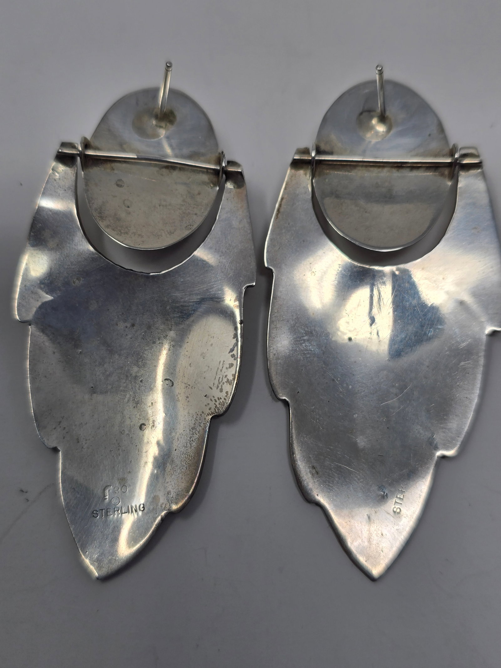 Vintage 925 Sterling Silver Earrings - 2