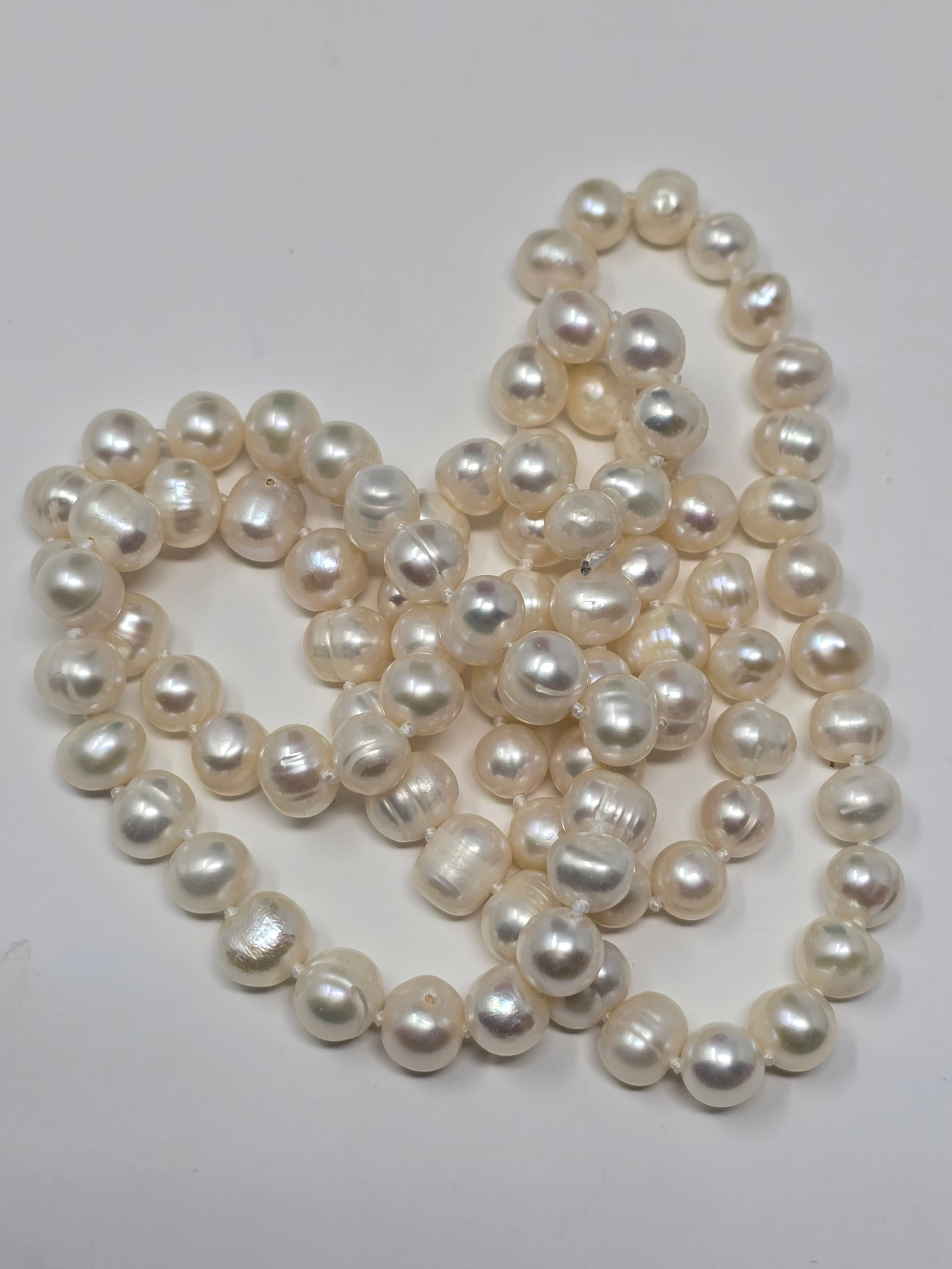 Strand White Pearl Necklace - 3